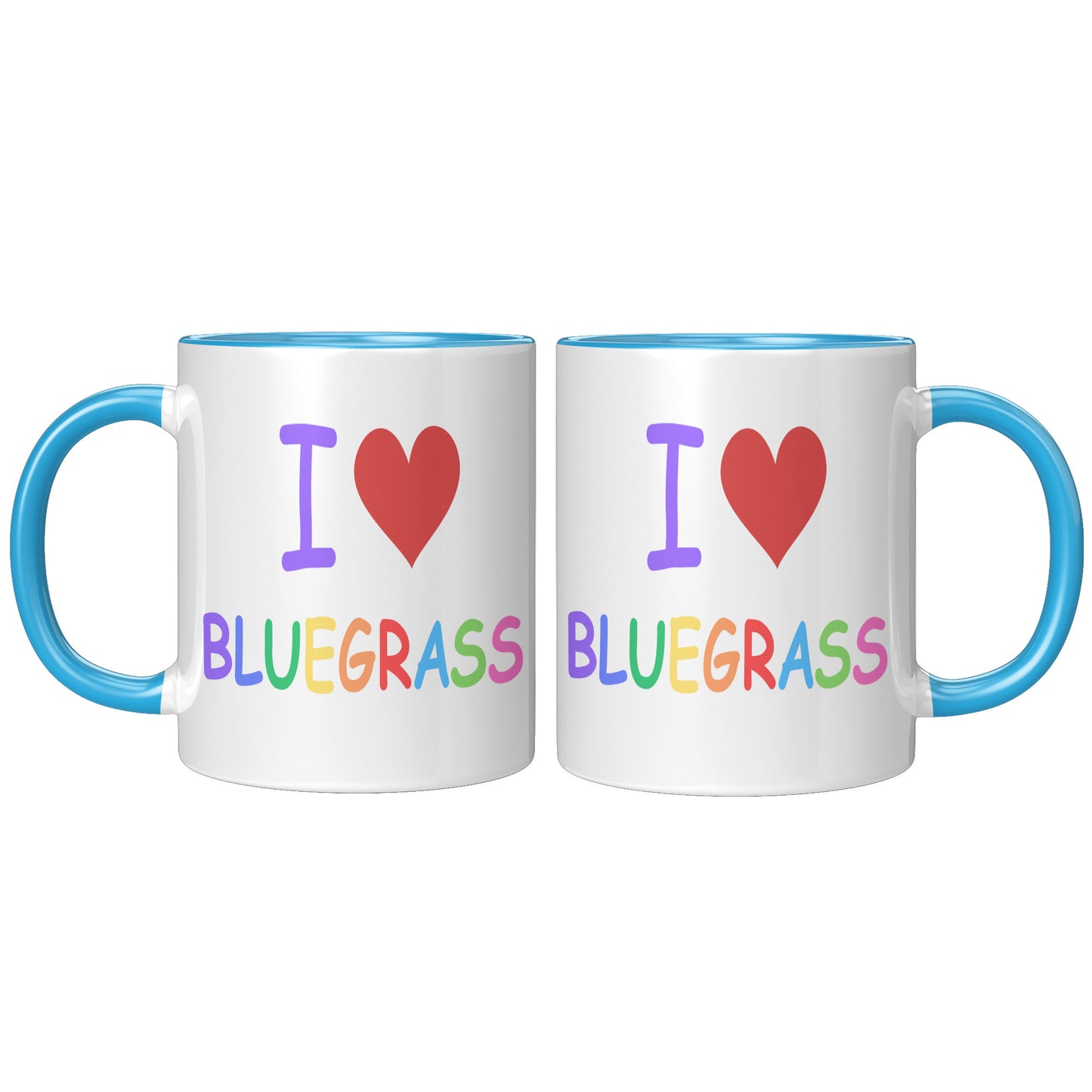 I Heart Bluegrass Pride 11oz Accent Mug