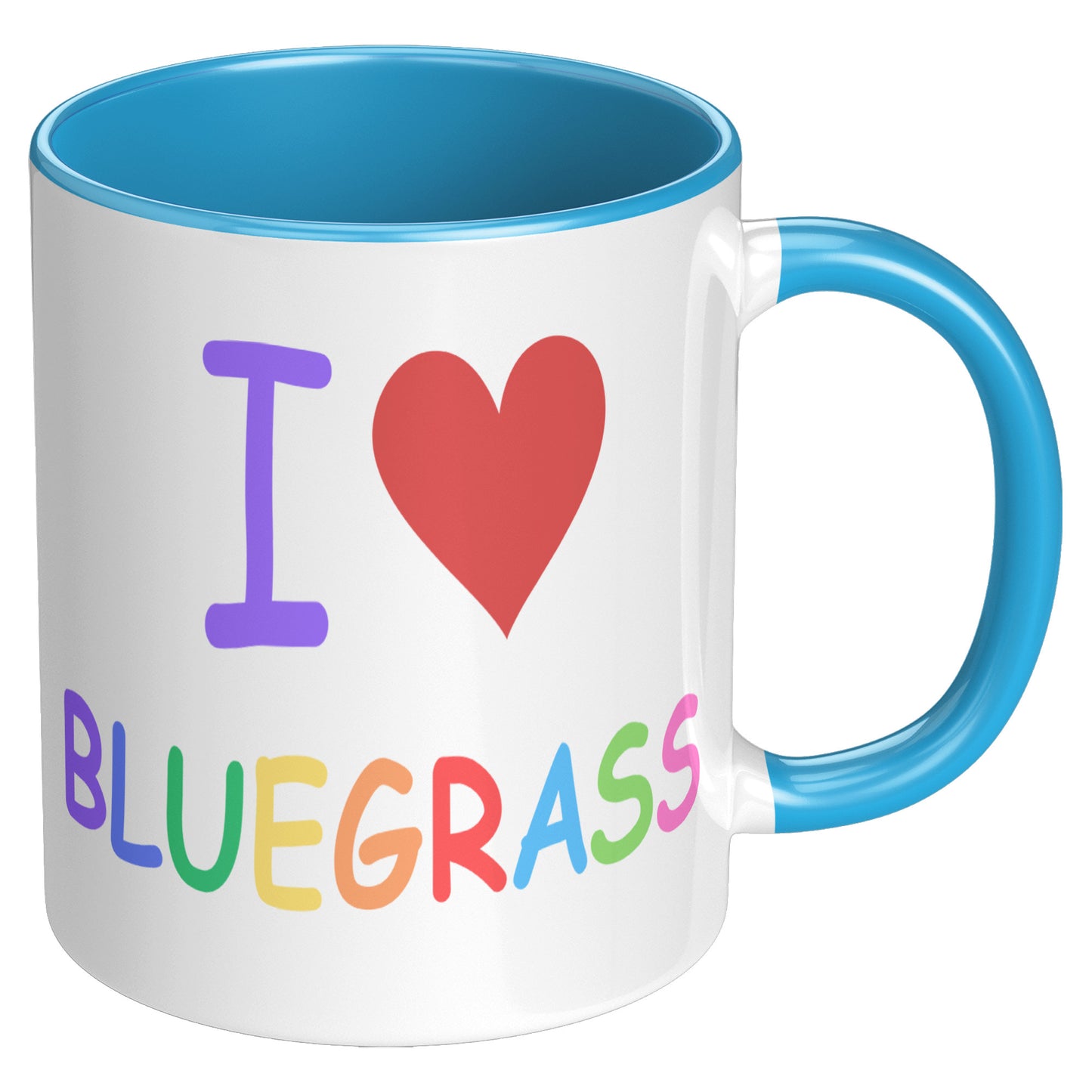 I Heart Bluegrass Pride 11oz Accent Mug