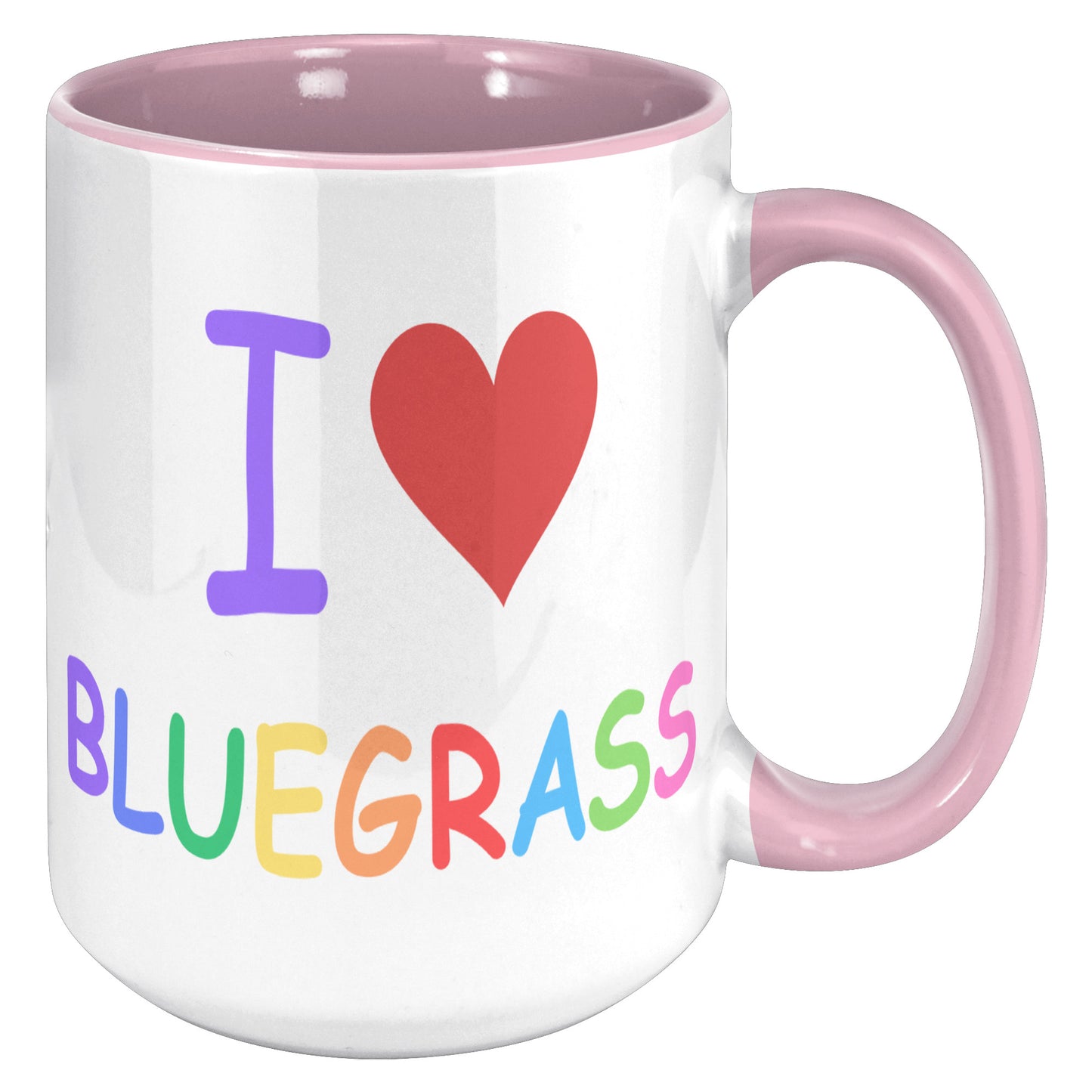 I Heart Bluegrass Pride 15oz Accent Mug