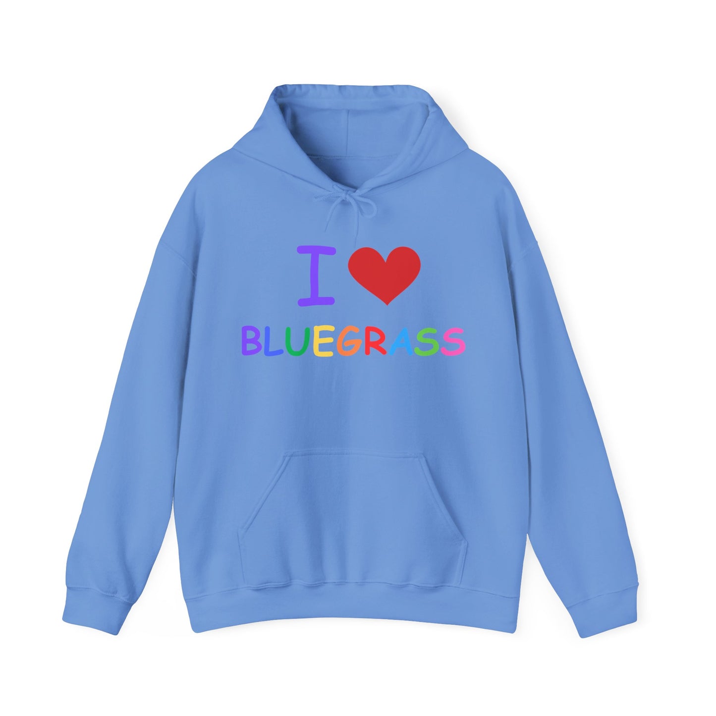 I Heart Bluegrass Pride Unisex Heavy Blend™ Hoodie Sweatshirt, Festival Hoodie, Bluegrass Music Lover Gift