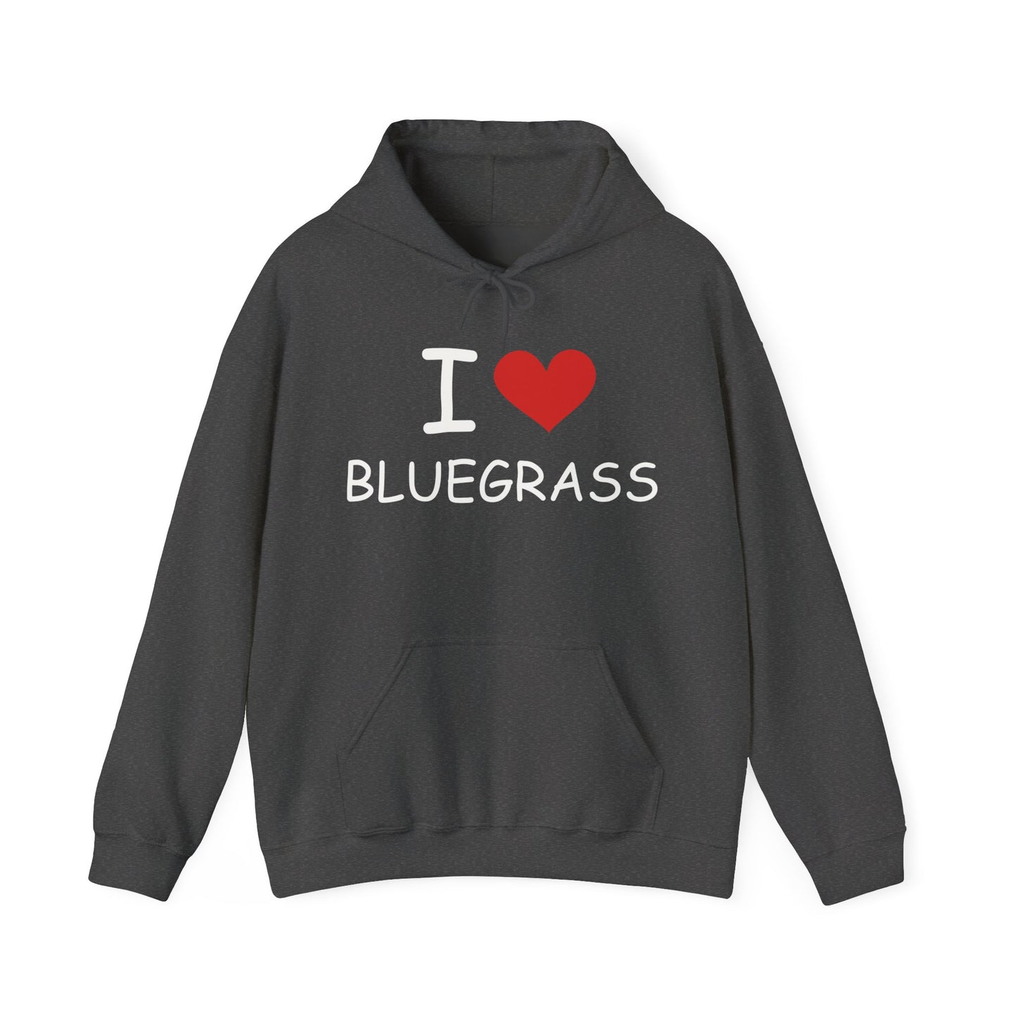 I Heart Bluegrass Unisex Heavy Blend™ Hoodie Sweatshirt, Festival Hoodie, Bluegrass Music Lover Gift