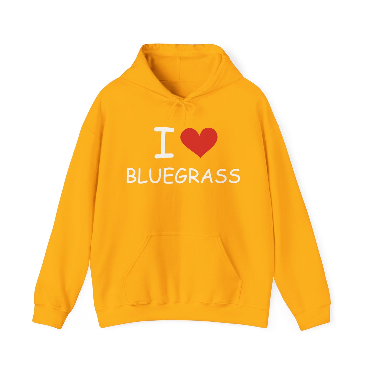 I Heart Bluegrass Unisex Heavy Blend™ Hoodie Sweatshirt, Festival Hoodie, Bluegrass Music Lover Gift