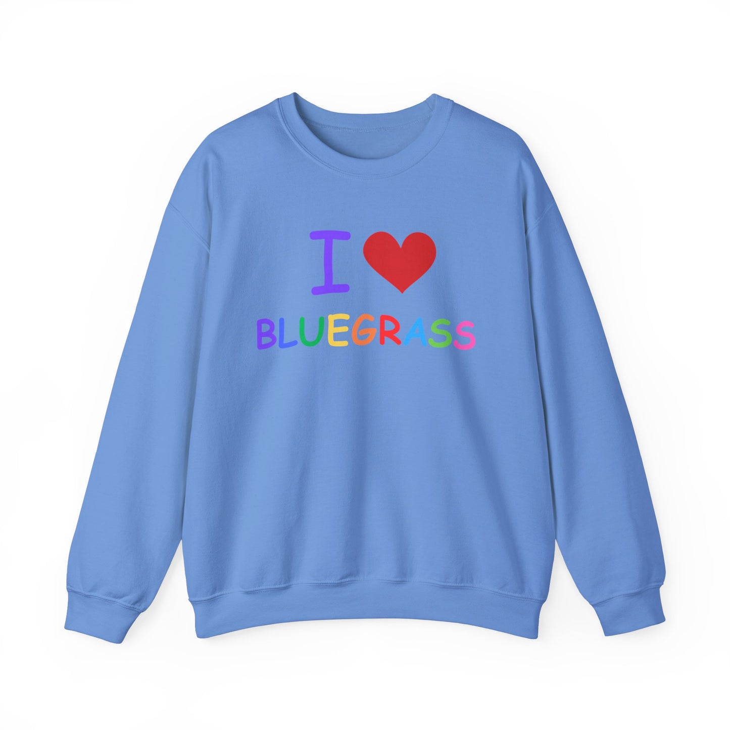I Heart Colorado Bluegrass Pride Unisex Heavy Blend™ Crewneck Sweatshirt, Music Lover Gift, Festival Shirt