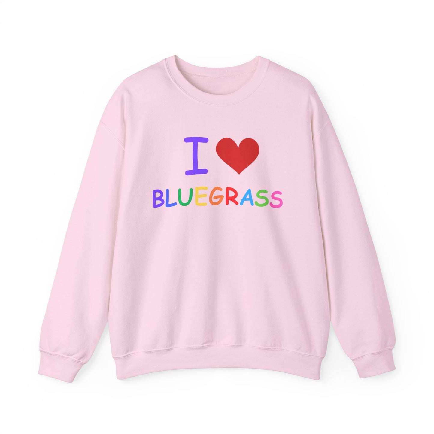 I Heart Colorado Bluegrass Pride Unisex Heavy Blend™ Crewneck Sweatshirt, Music Lover Gift, Festival Shirt