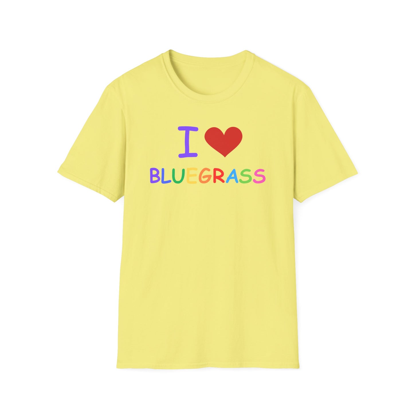 I Heart Love Bluegrass Pride T-Shirt, Music Lover Gift, Festival Shirt
