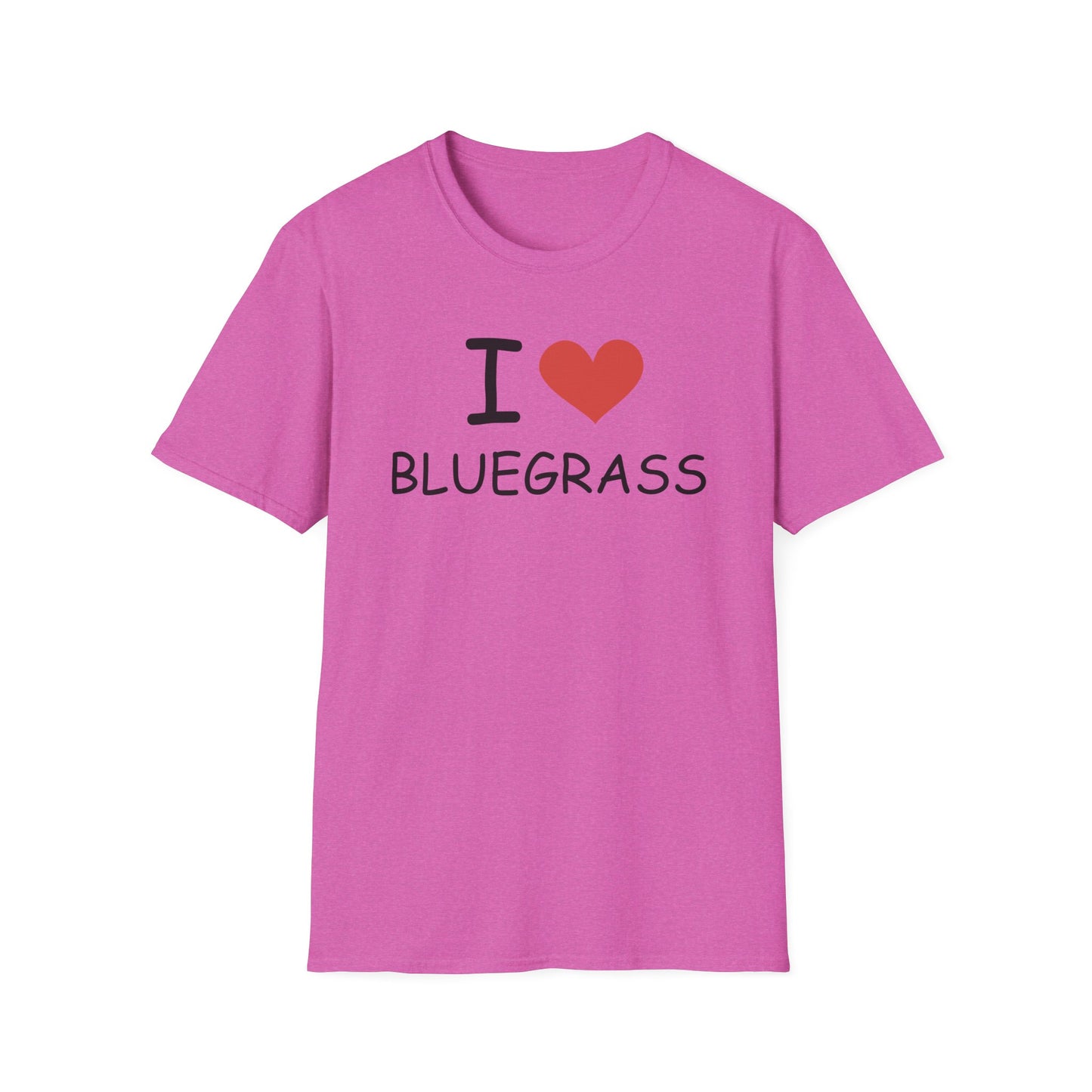 I Love Bluegrass T-Shirt, Music Lover Gift, Festival Shirt