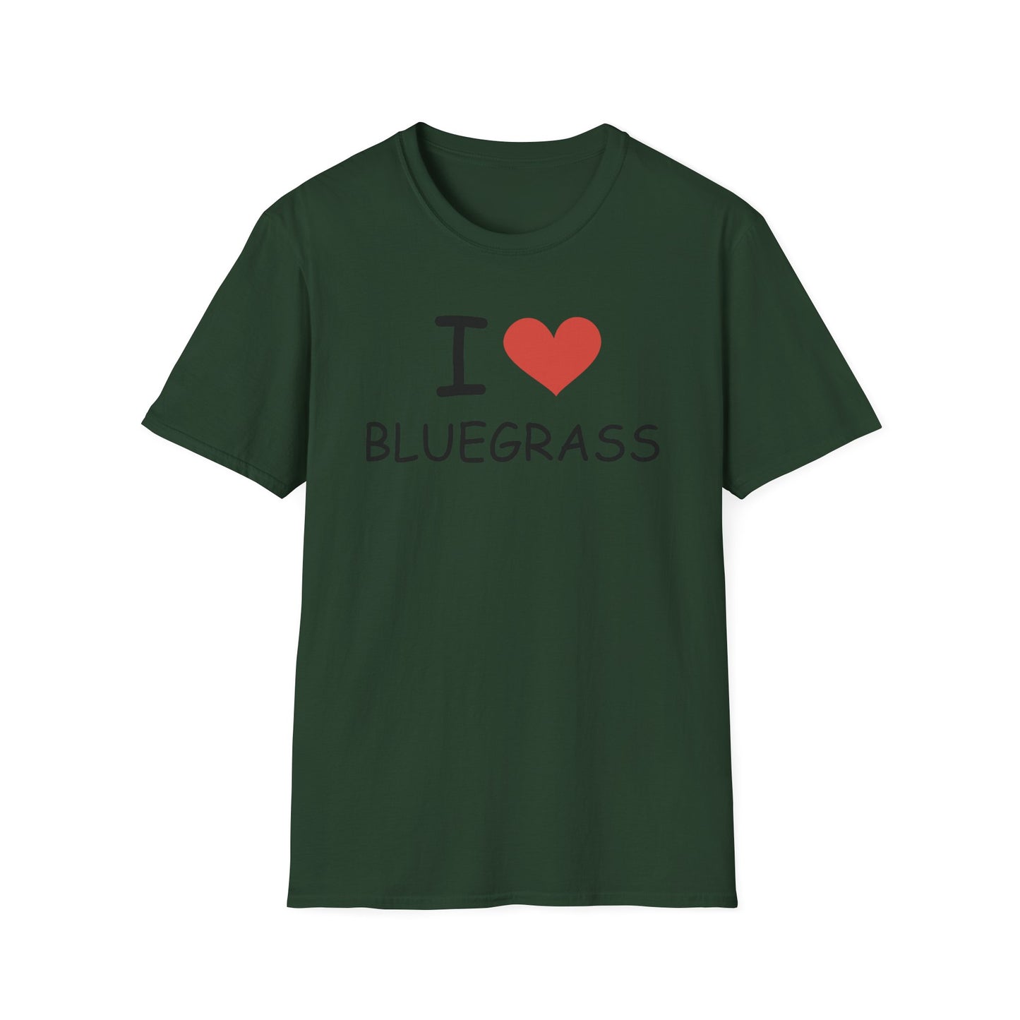 I Love Bluegrass T-Shirt, Music Lover Gift, Festival Shirt