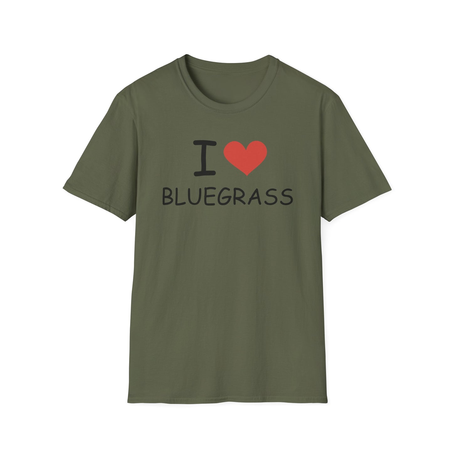 I Love Bluegrass T-Shirt, Music Lover Gift, Festival Shirt