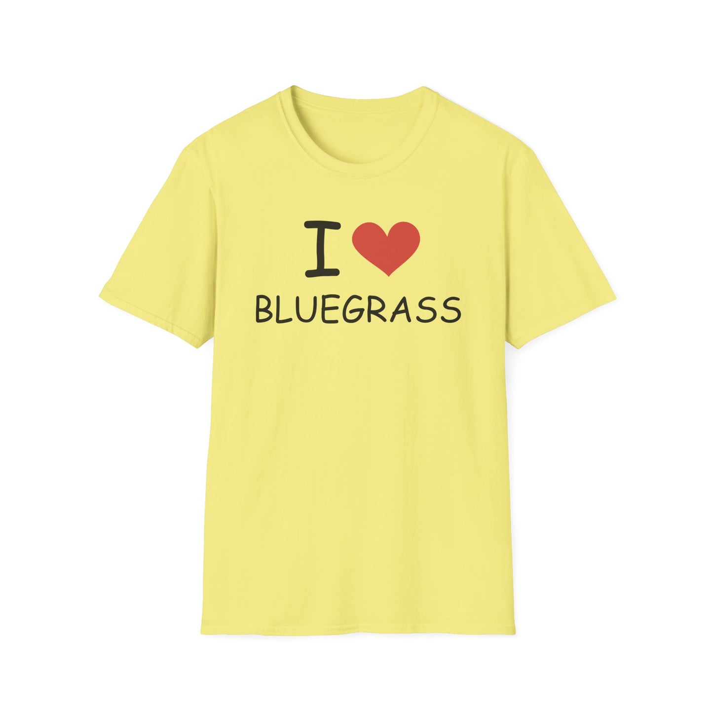 I Love Bluegrass T-Shirt, Music Lover Gift, Festival Shirt