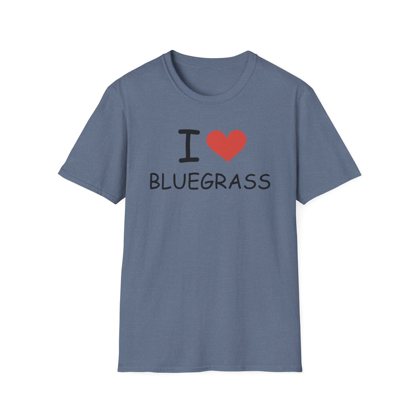I Love Bluegrass T-Shirt, Music Lover Gift, Festival Shirt