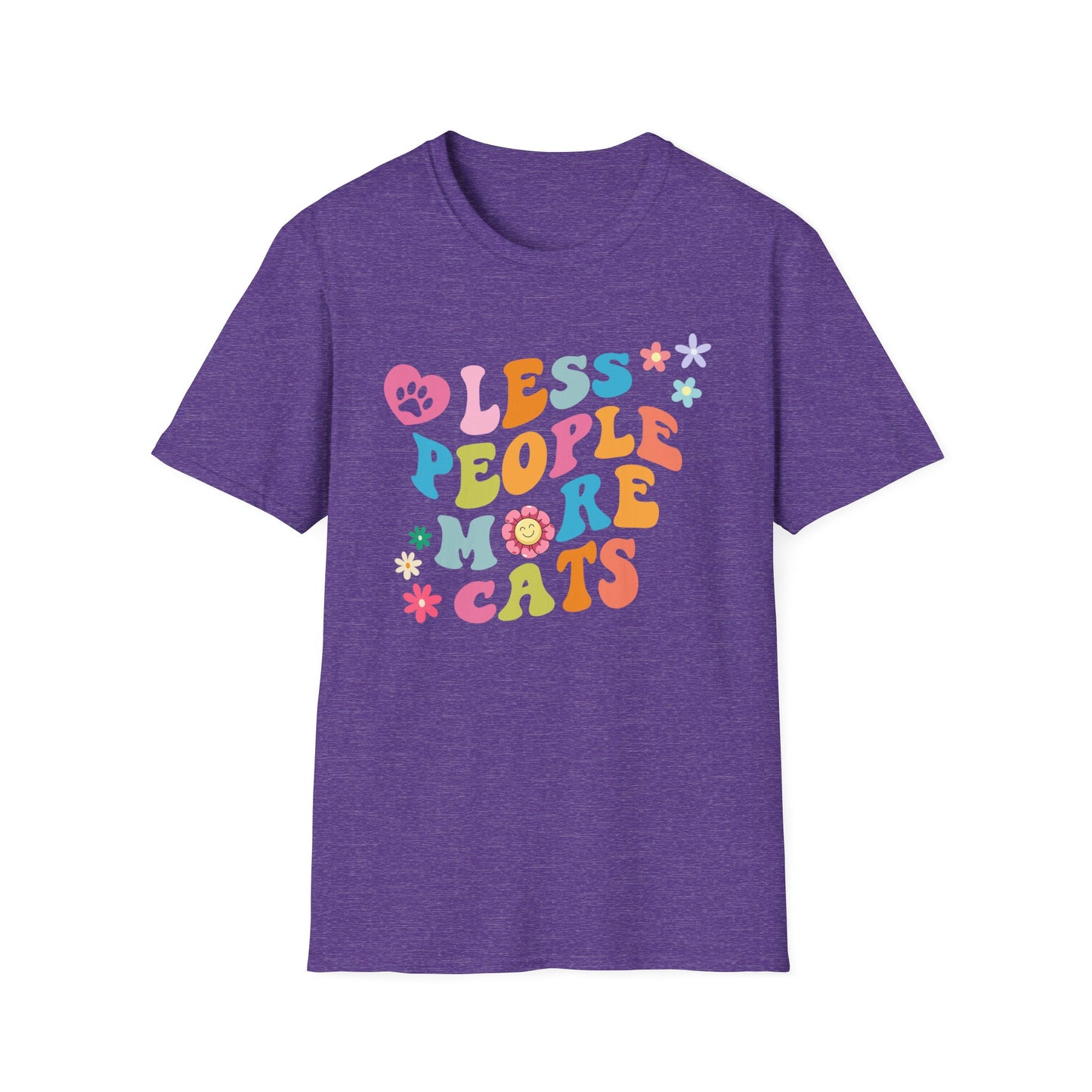 Less People More Cats, Funny Cat Shirt, Cat Lover Gift, Cat T-Shirt, Cats, Boyfriend Gift, Girlfriend Gift, Mom Gift, Dad Gift