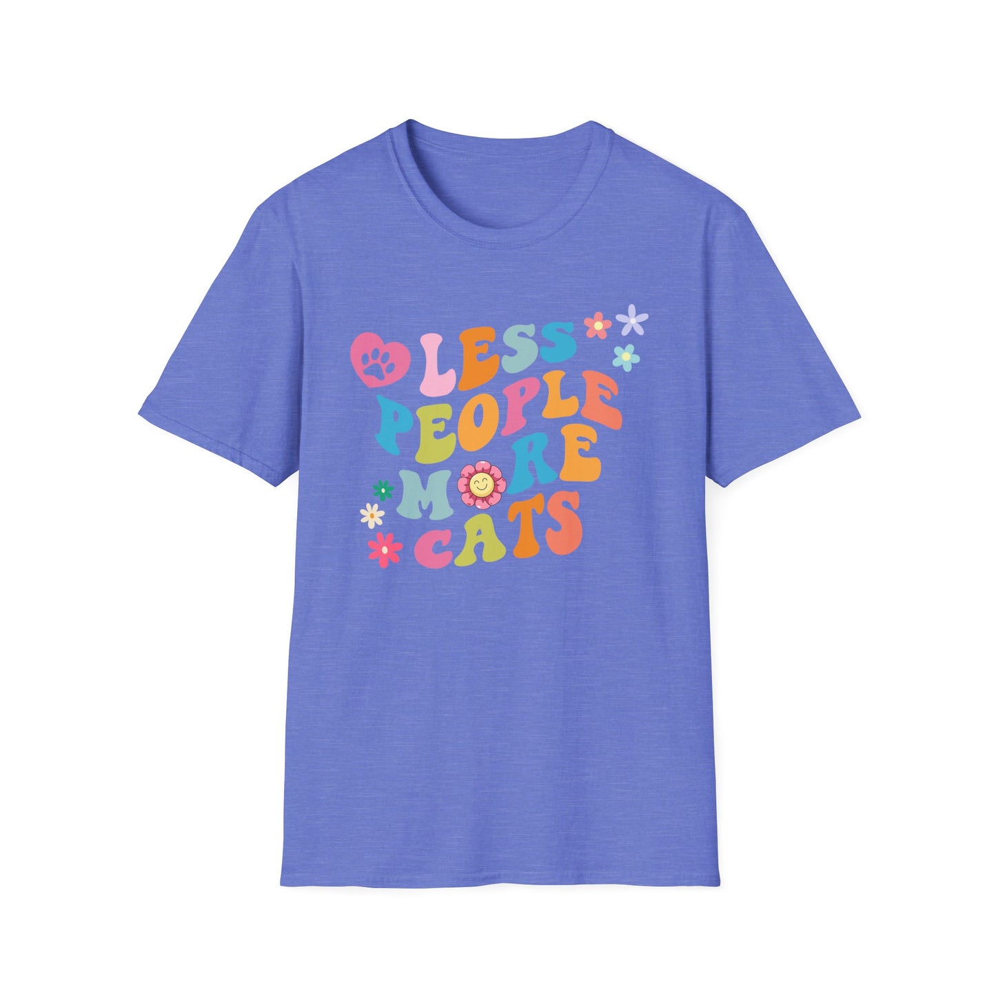 Less People More Cats, Funny Cat Shirt, Cat Lover Gift, Cat T-Shirt, Cats, Boyfriend Gift, Girlfriend Gift, Mom Gift, Dad Gift