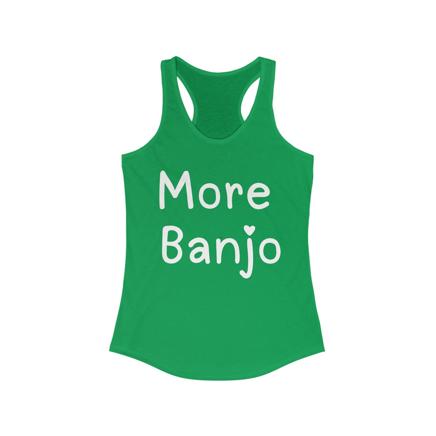More Banjo Racerback Tank Top, Bluegrass Tank Top, Music Lover Gift, Banjo Player Gift, Festival Tank Top