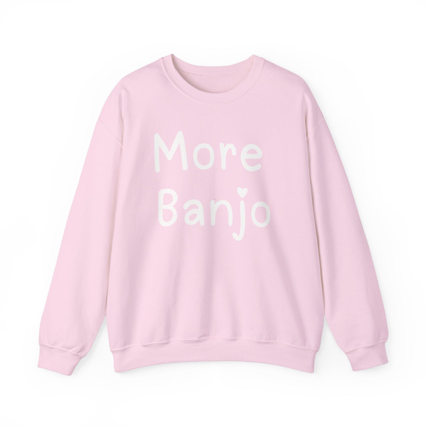 More Banjo Unisex Heavy Blend™ Crewneck Sweatshirt, Banjo Lover Gift, Music Lover Gift, Festival Shirt, Bluegrass Sweatshirt, Banjo Player Gift