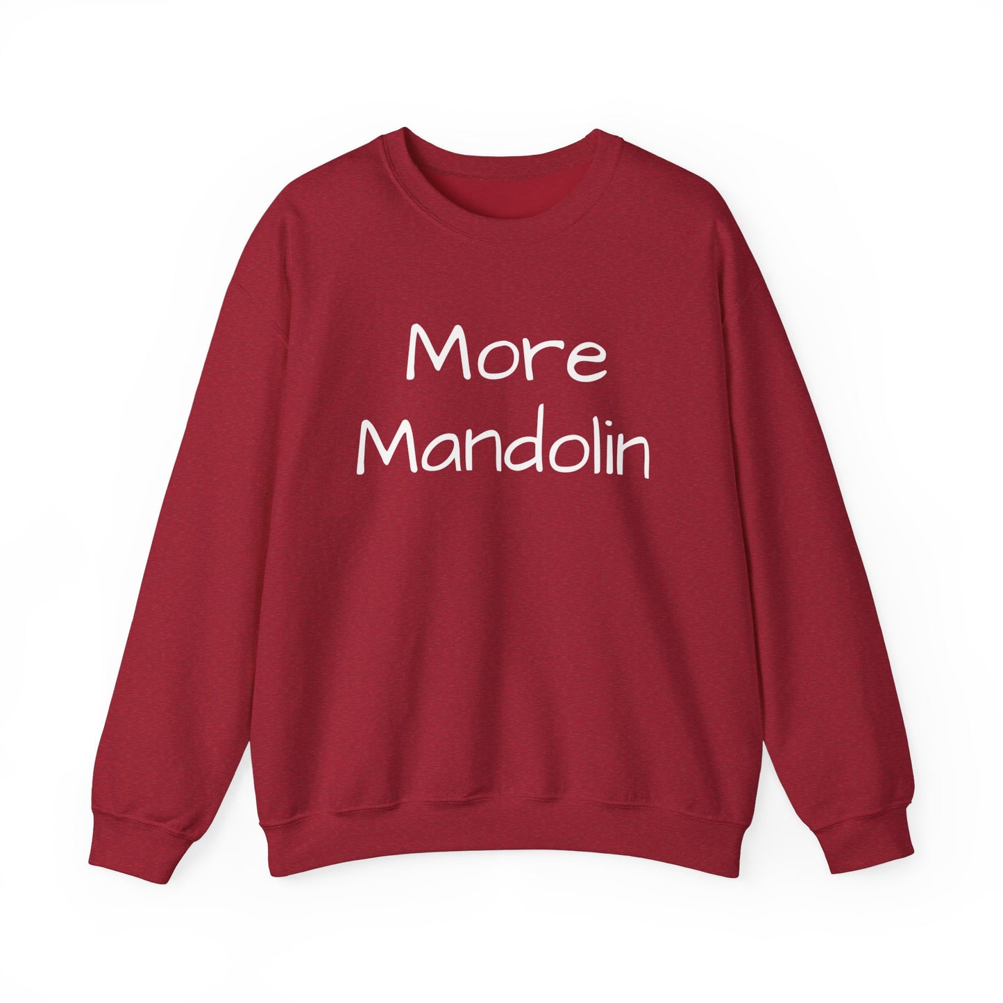 More Mandolin Unisex Heavy Blend™ Crewneck Sweatshirt, Mandolin Lover Gift, Music Lover Gift, Festival Shirt, Bluegrass Sweatshirt, Mandolin Player Gift