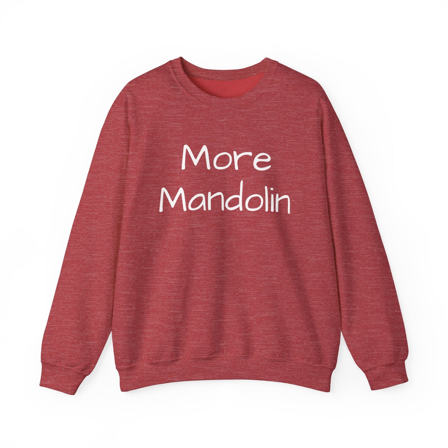 More Mandolin Unisex Heavy Blend™ Crewneck Sweatshirt, Mandolin Lover Gift, Music Lover Gift, Festival Shirt, Bluegrass Sweatshirt, Mandolin Player Gift