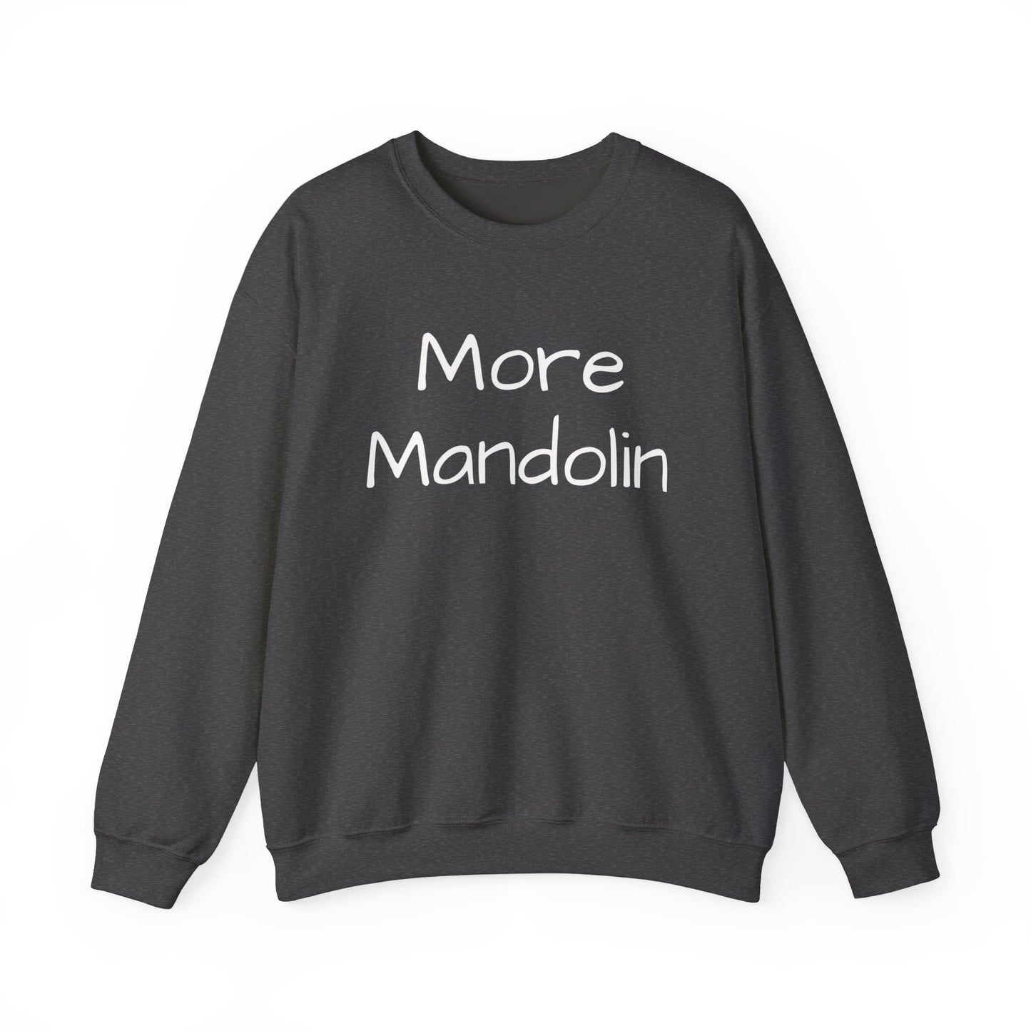 More Mandolin Unisex Heavy Blend™ Crewneck Sweatshirt, Mandolin Lover Gift, Music Lover Gift, Festival Shirt, Bluegrass Sweatshirt, Mandolin Player Gift