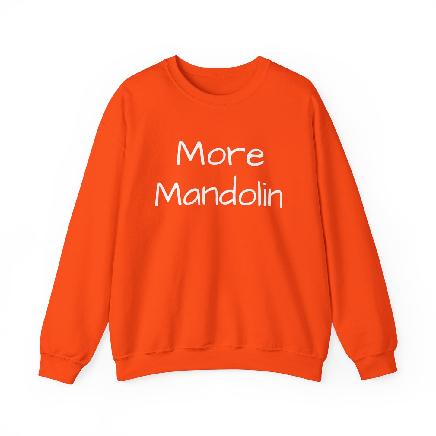 More Mandolin Unisex Heavy Blend™ Crewneck Sweatshirt, Mandolin Lover Gift, Music Lover Gift, Festival Shirt, Bluegrass Sweatshirt, Mandolin Player Gift