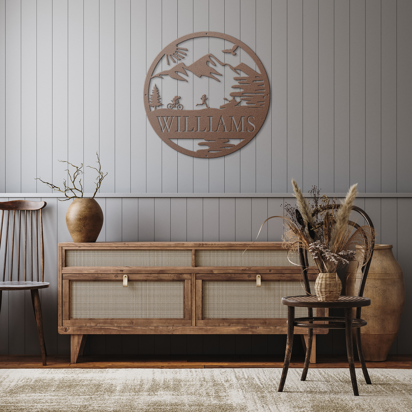 Personalized_Adventure_Racing_Metal_Sign_Copper_Rustic_Hallway_Mockup.png