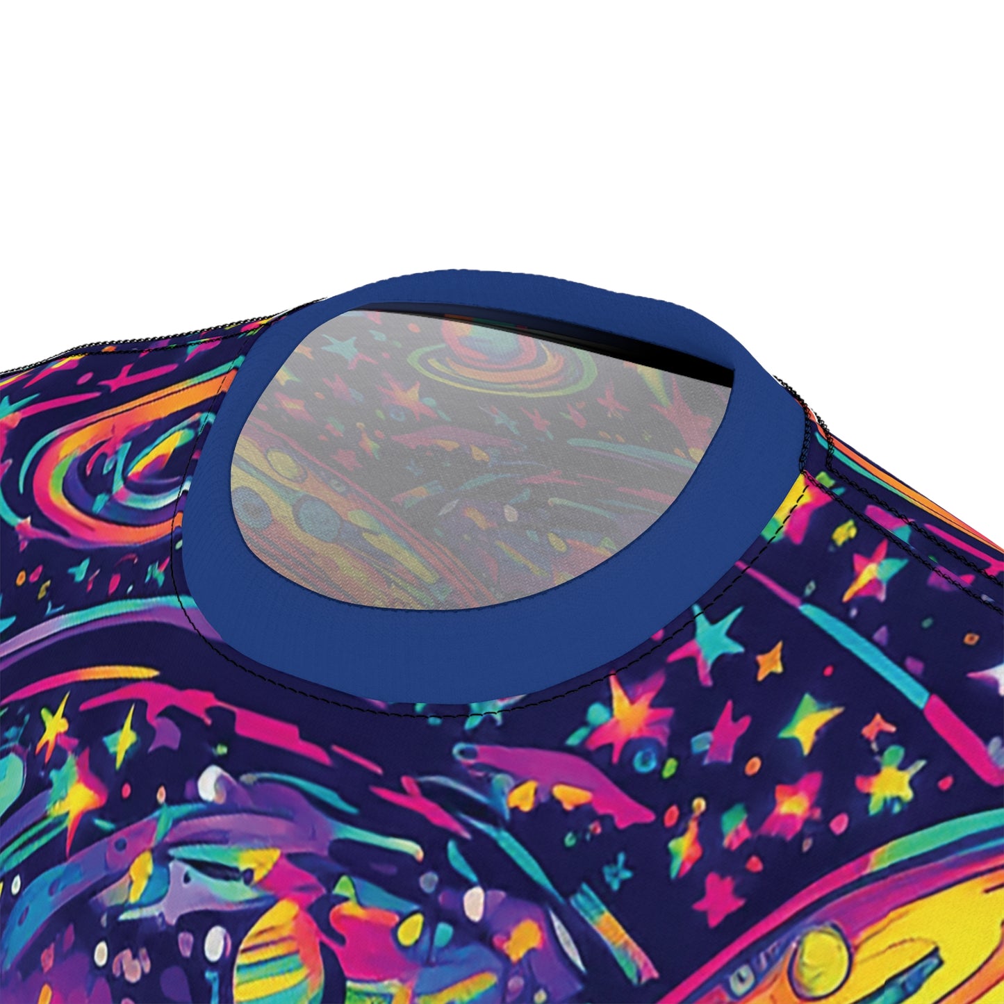 Psychedelic Planet Cat Sunglasses Cool Fun Unisex T-Shirt, Cat Lover Gift, All Over Print Tee, Rave, EDM, Festival, Trippy