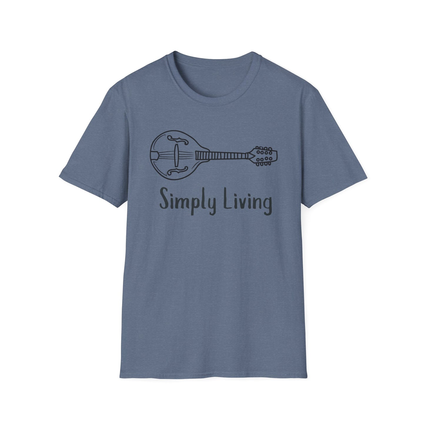 Simply Living Mandolin T-shirt, Mandolin T-shirt, Mando Tee, Mandolin Lover Gift, Mandolin Player Gift, Festival T-shirt