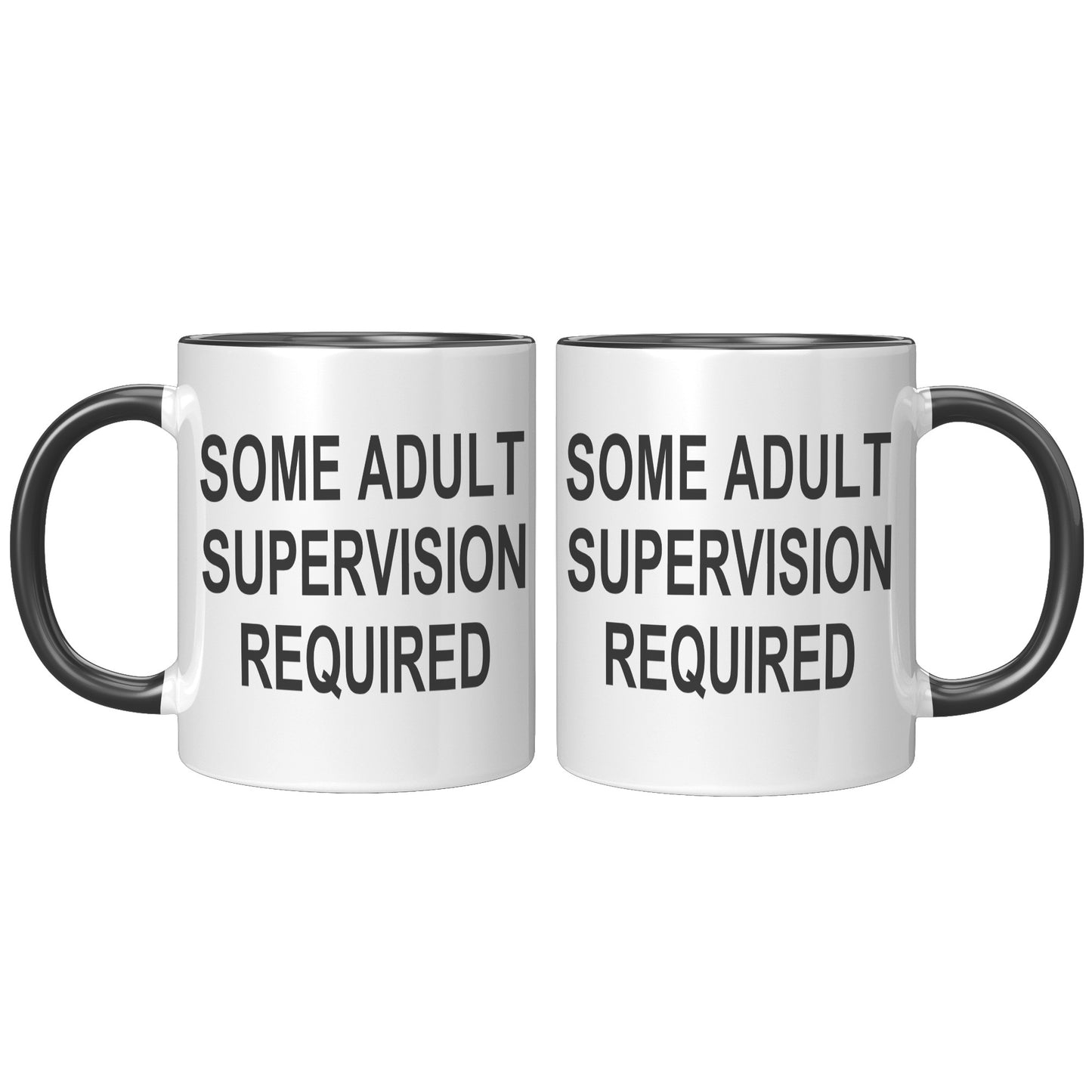 Some Adult Supervision Required 11oz Accent Mug, Funny Mug, Witty Humor