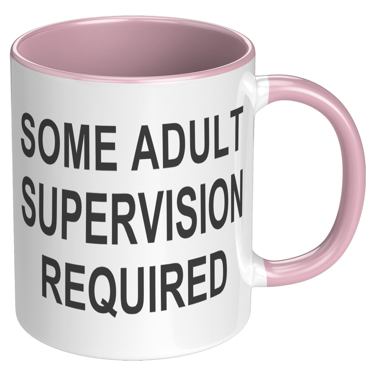 Some Adult Supervision Required 11oz Accent Mug, Funny Mug, Witty Humor
