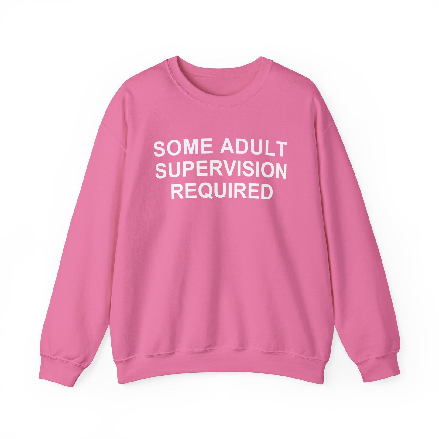 Some Adult Supervision Required Unisex Heavy Blend™ Crewneck Sweatshirt, Funny Sweatshirt For Men, Women