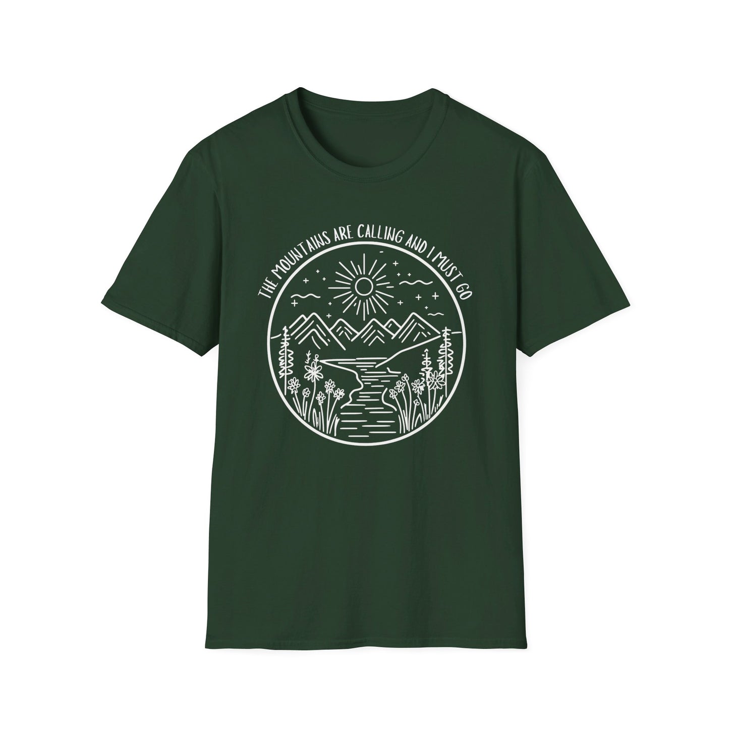 The Mountains Are Calling and I Must Go Shirt, Hiking Shirt, Mountain Shirt, Mountains Shirt, Camping Shirt, Nature Shirt