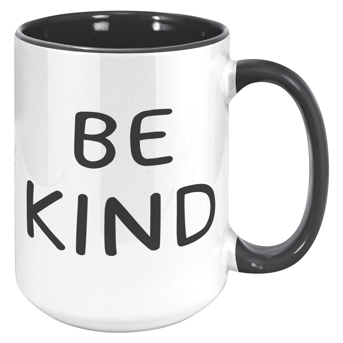 Be Kind Coffee 15oz Accent Mug, Coffee Drinker Gift, Inspirational Coffee Mug
