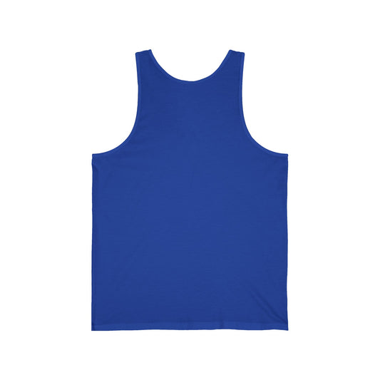 Bigfoot Roam Free America 250 Blue Unisex Jersey Tank – Patriotic Bigfoot Hiking Shirt, Outdoor Adventure Tank, USA 250th Anniversary Gift
