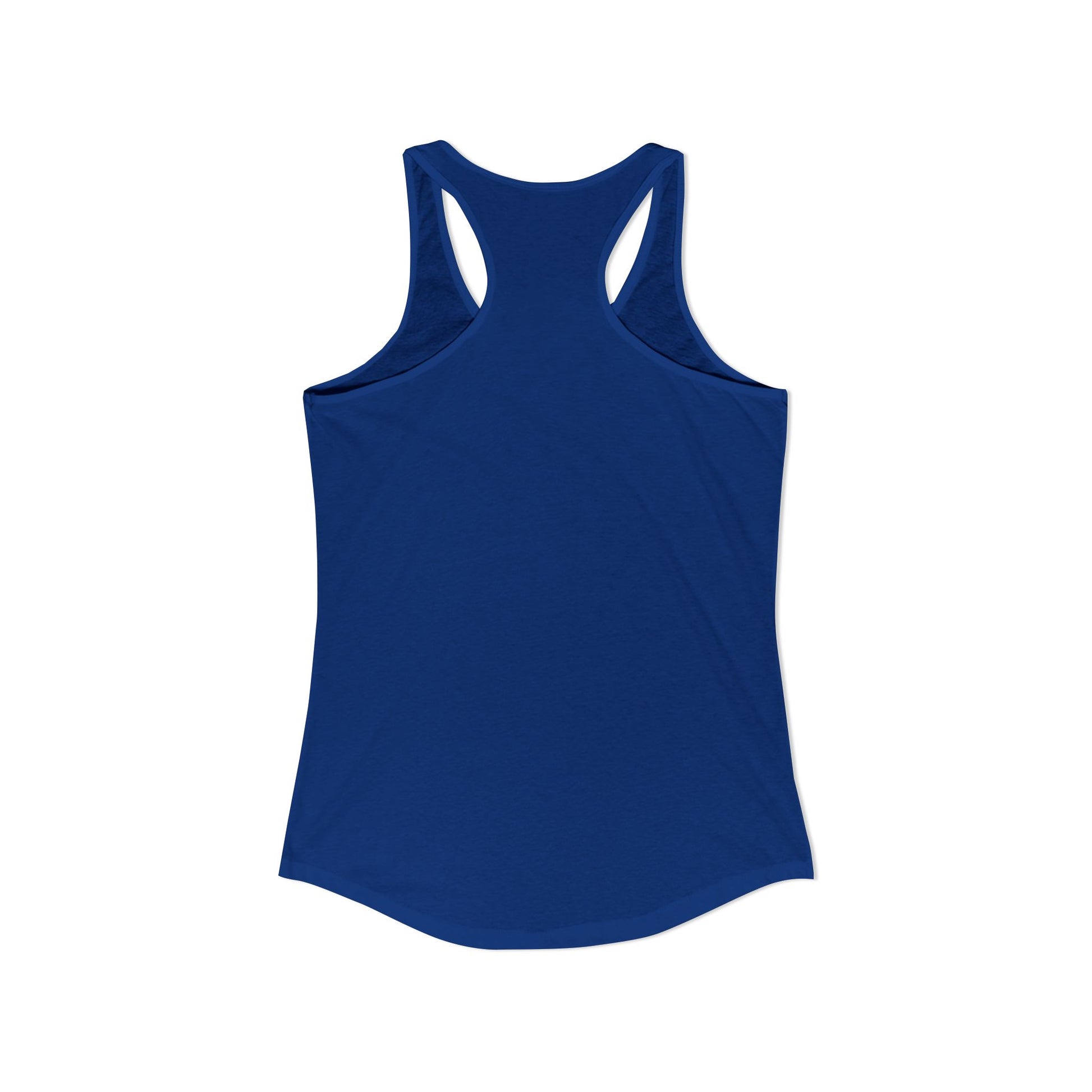 Bigfoot Roam Free America 250 Women's Blue Ideal Racerback Tank – Patriotic Bigfoot Hiking Shirt, Outdoor Adventure Tank, USA 250th Anniversary Gift