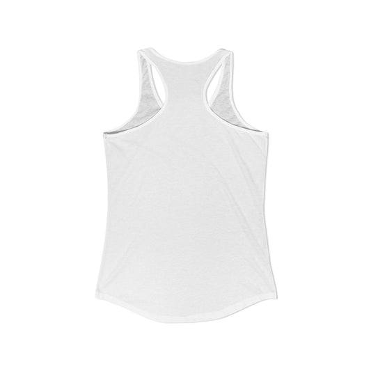 Bigfoot Roam Free America 250 Women's White Ideal Racerback Tank – Patriotic Bigfoot Hiking Shirt, Outdoor Adventure Tank, USA 250th Anniversary Gift
