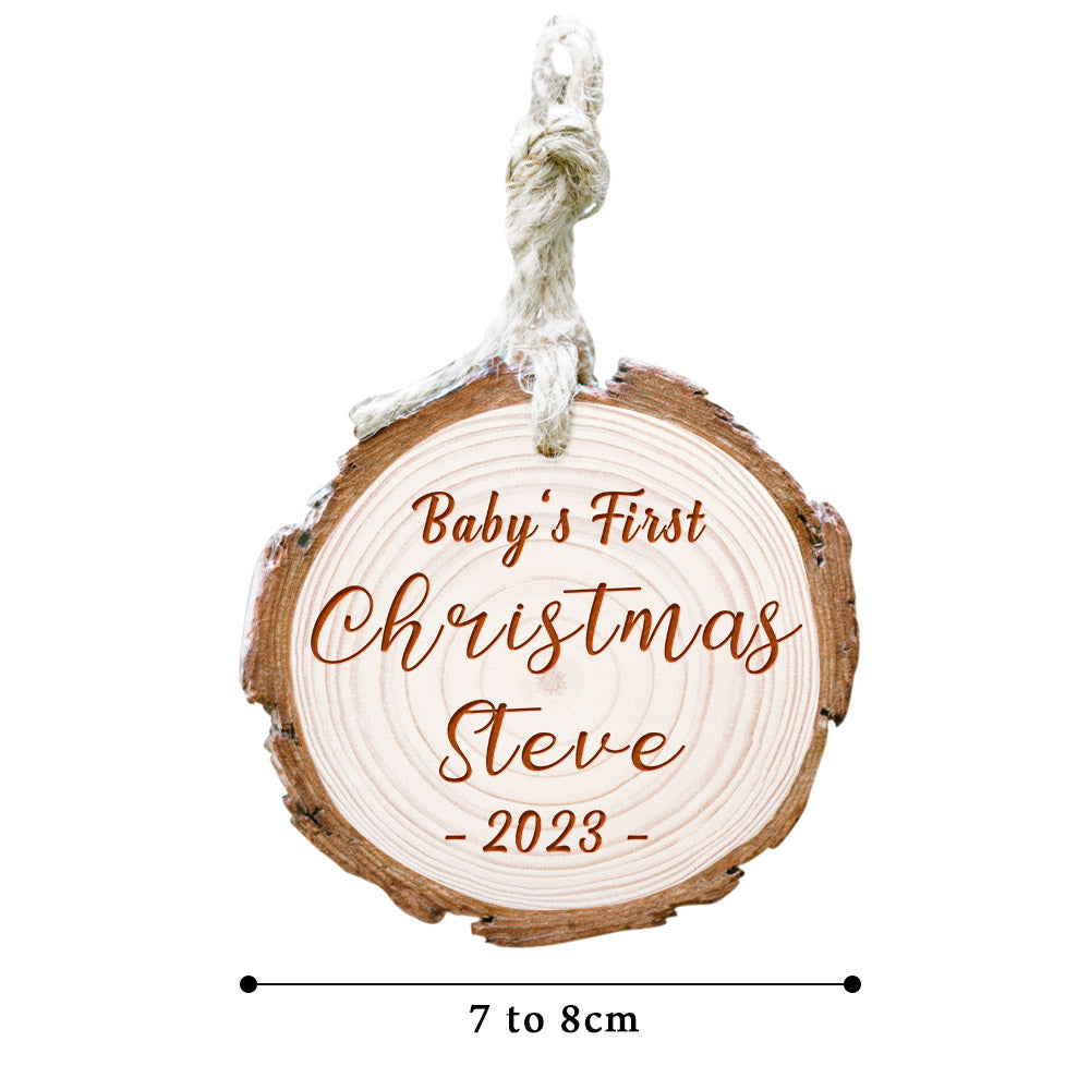 Baby's First Christmas Custom Ornament