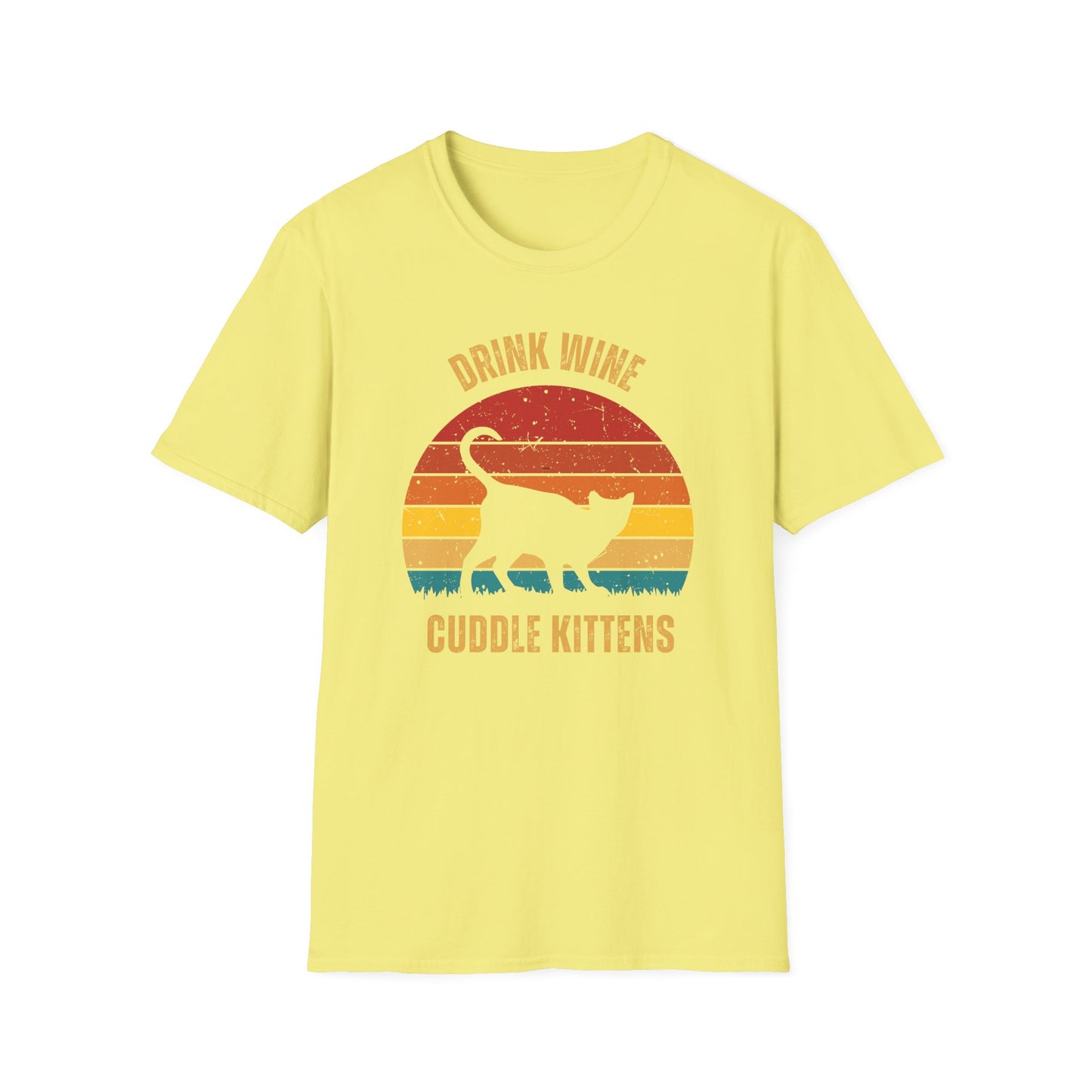 Drink Wine Cuddle Kittens, girlfriend gift, boyfriend gift, mom gift, dad gift, cat tee, wine drinker gift, funny cat t-shirt