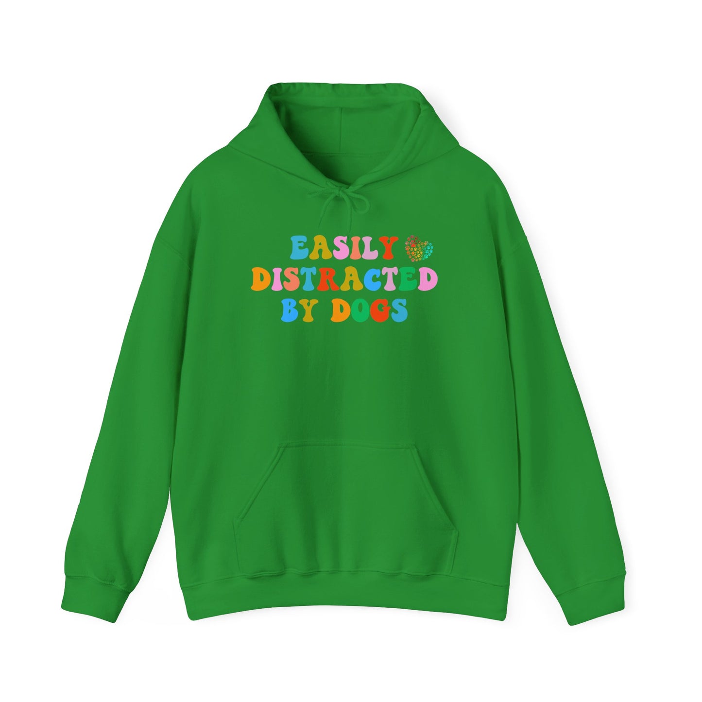 Easily Distracted By Dogs Unisex Heavy Blend™ Hoodie Sweatshirt, Dog Dad Hoodie, Momma Dog Hoodie, Funny Dog Hoodie, Gift for Dog Lover