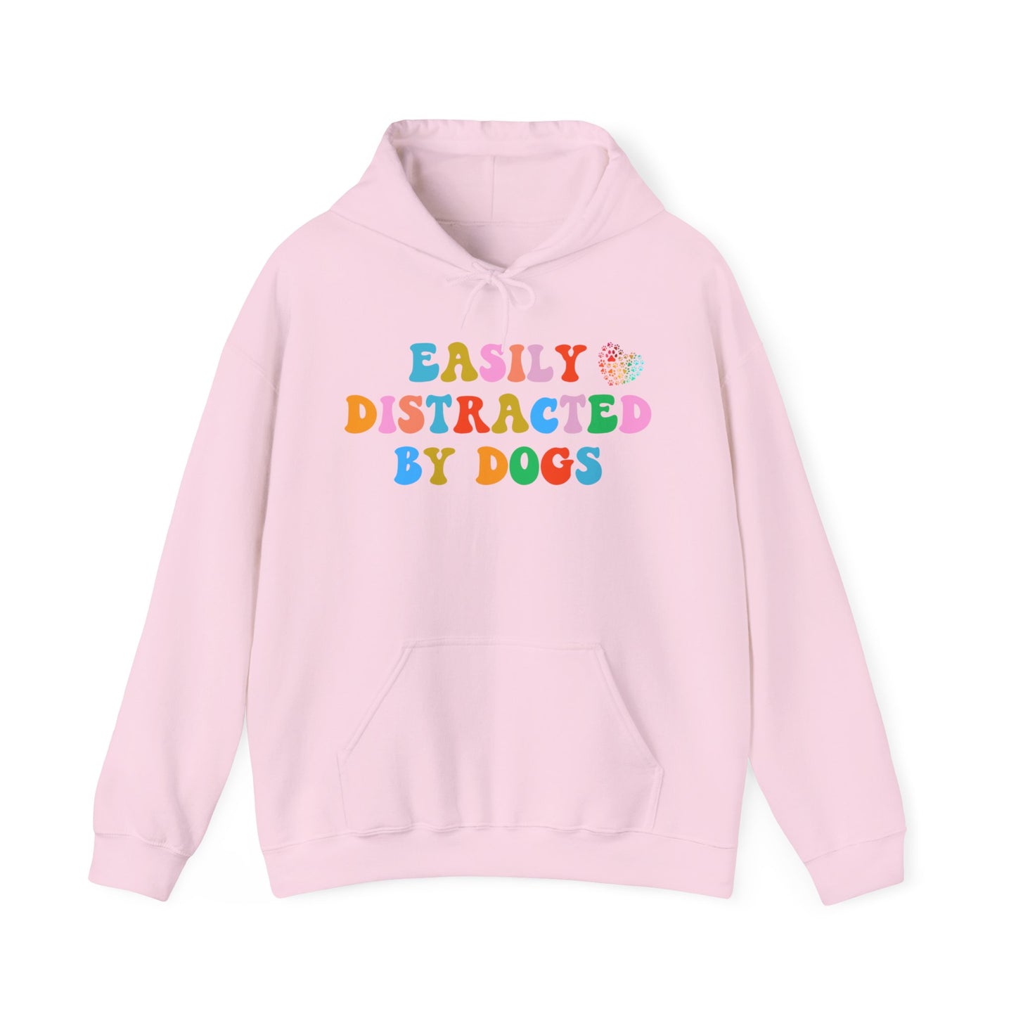 Easily Distracted By Dogs Unisex Heavy Blend™ Hoodie Sweatshirt, Dog Dad Hoodie, Momma Dog Hoodie, Funny Dog Hoodie, Gift for Dog Lovers