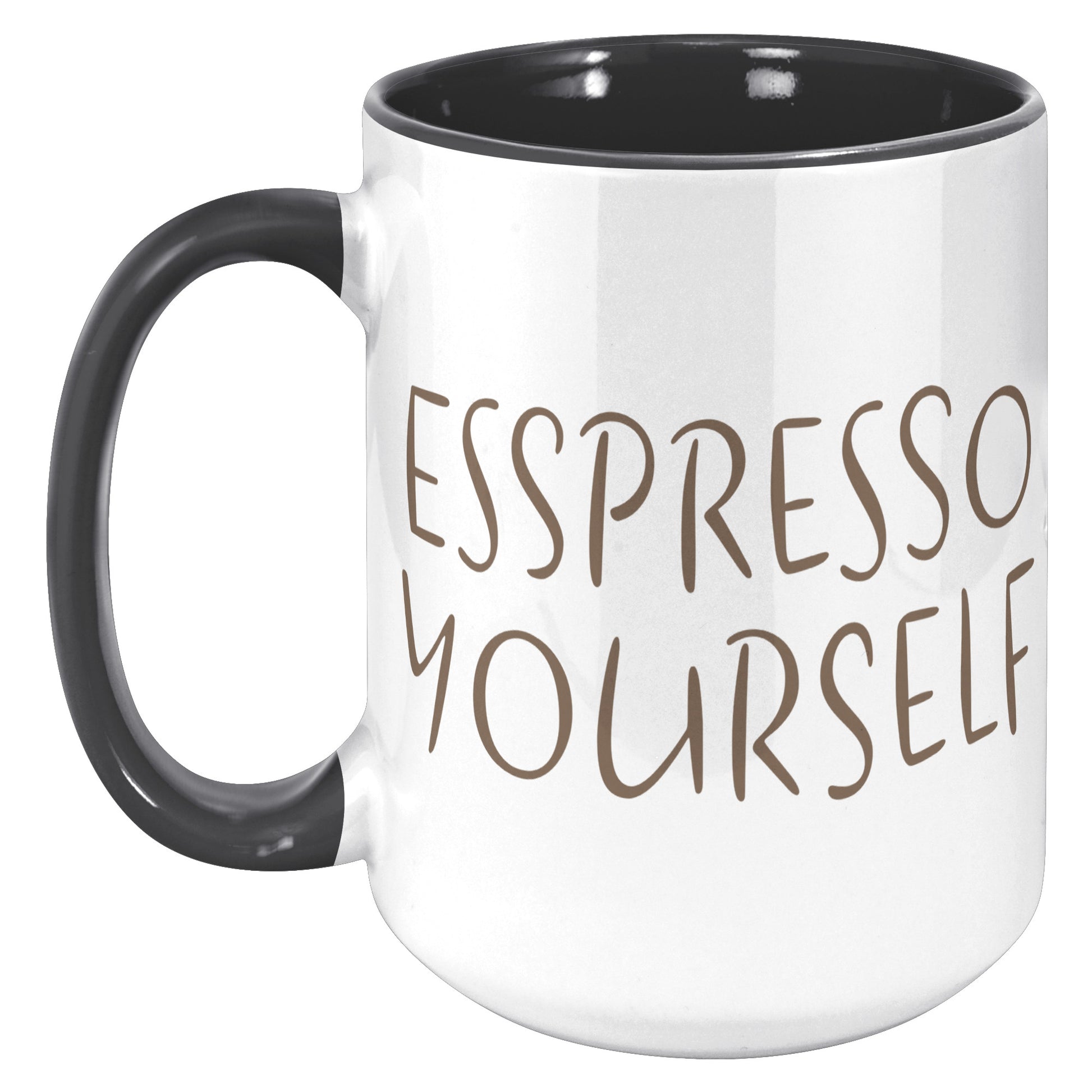 Espresso Yourself 15oz Accent Mug, Coffee Drinker Gift, Espresso Lover Gift