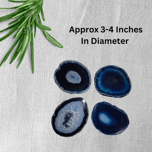 Agate Natural Stone Coaster 4 Pack House Warming Gift Christmas Gifts