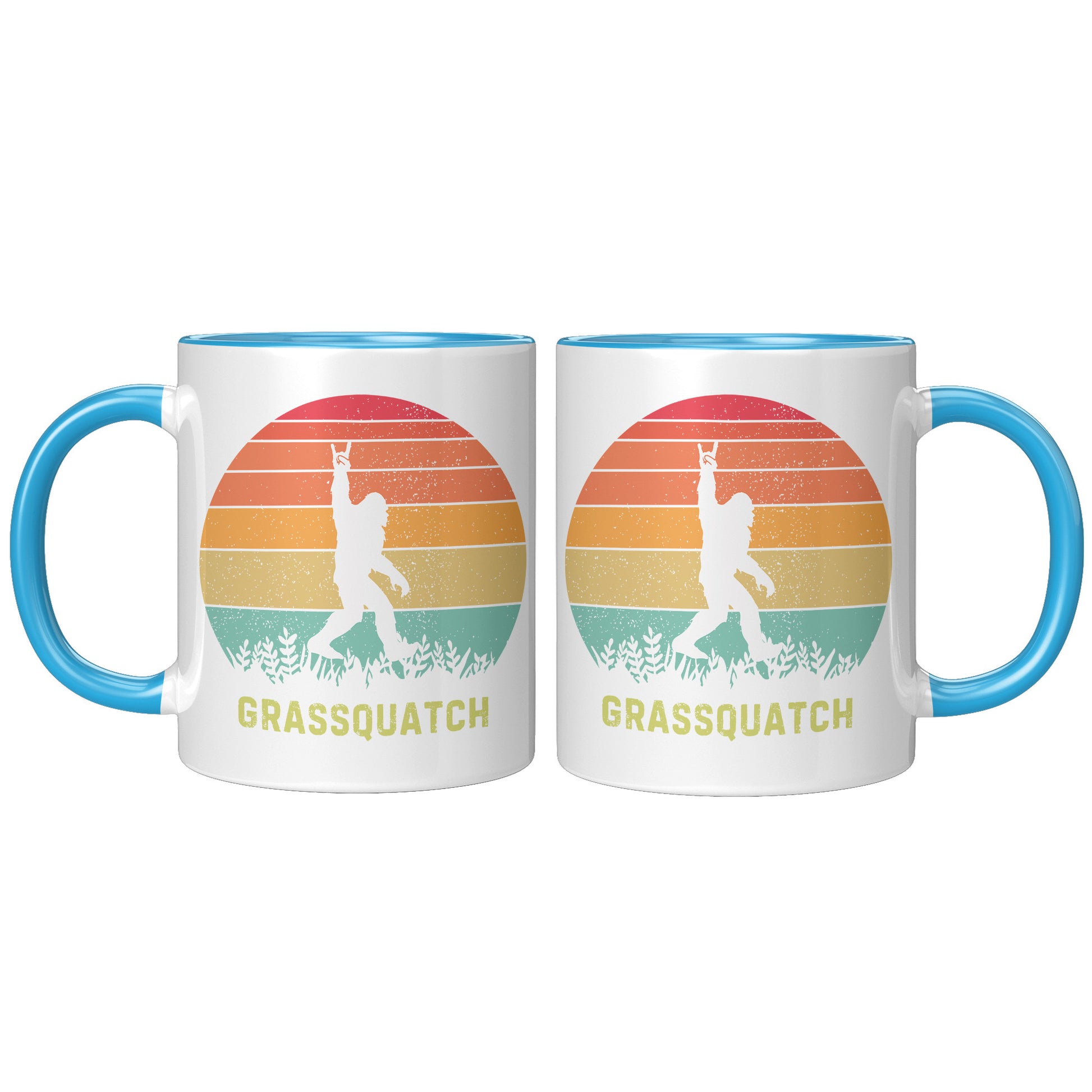 Grassquatch 11oz Accent Mug, Bluegrass Mug, Sasquatch Lover Gift, Funny Mug