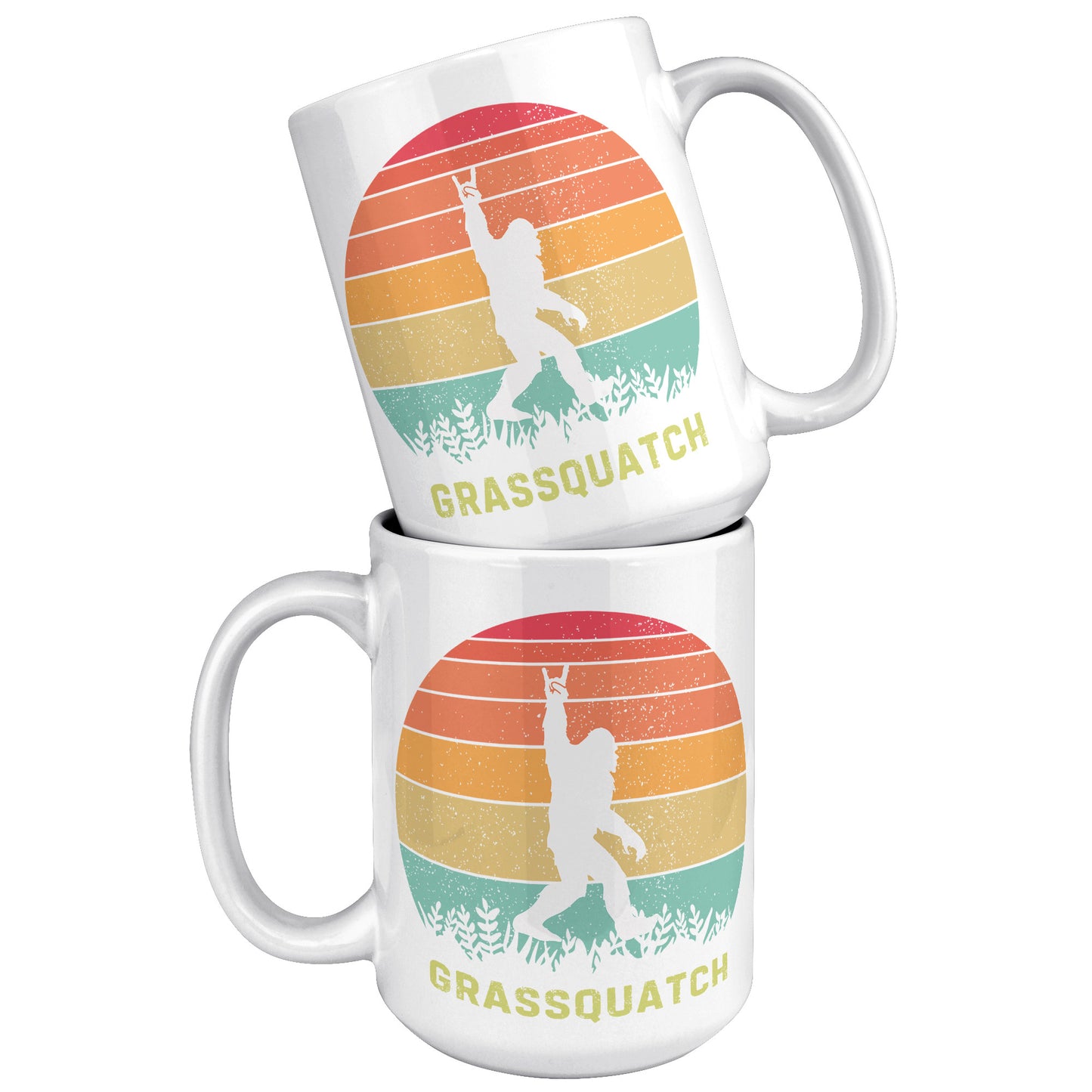 Grassquatch 15oz Mug, Bluegrass Mug, Sasquatch Lover Gift, Funny Mug
