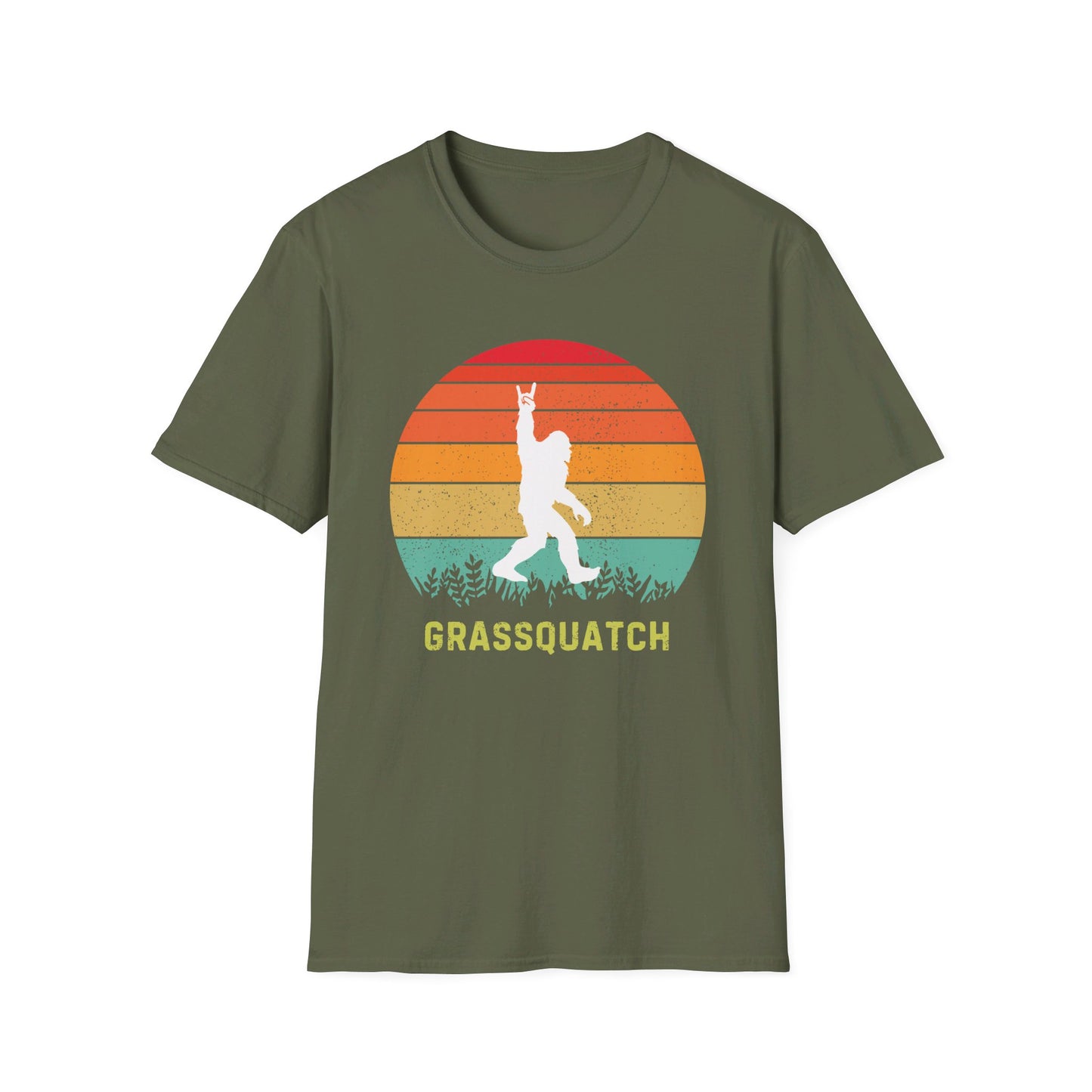 Grassquatch T-shirt, Bluegrass T-shirt, Sasquatch Lover Gift, Funny Tee, Boyfriend Gift, Girlfriend Gift, Dad Gift, Mom Gift, Music Lover Gift