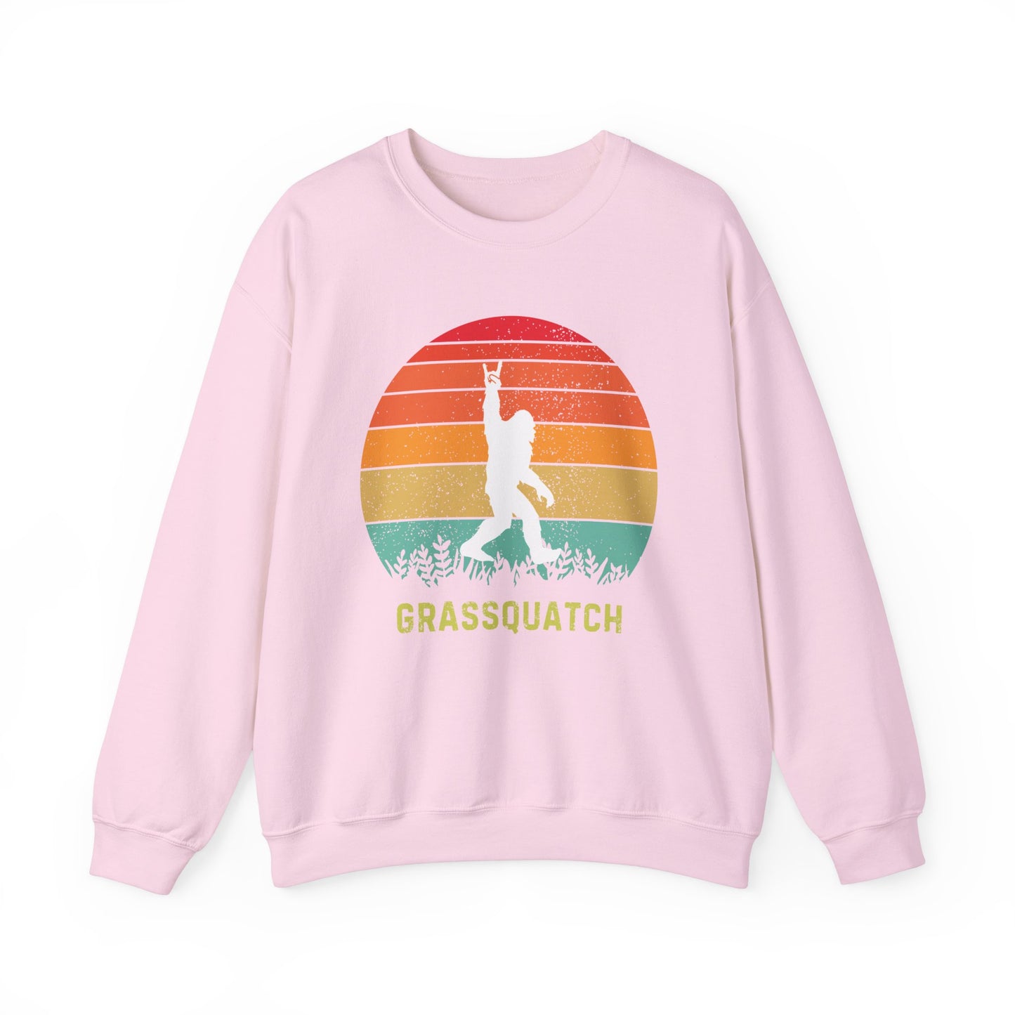 Grassquatch Unisex Heavy Blend™ Crewneck Sweatshirt, Bluegrass Sweatshirt, Sasquatch Lover Gift, Funny Sweatshirt, Music Lover Gift