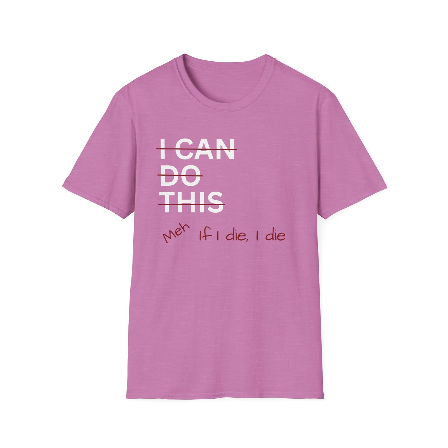 I Can Do This Meh If I Die I Die Unisex T-shirt, Funny T-shirt, Inspirational Apparel
