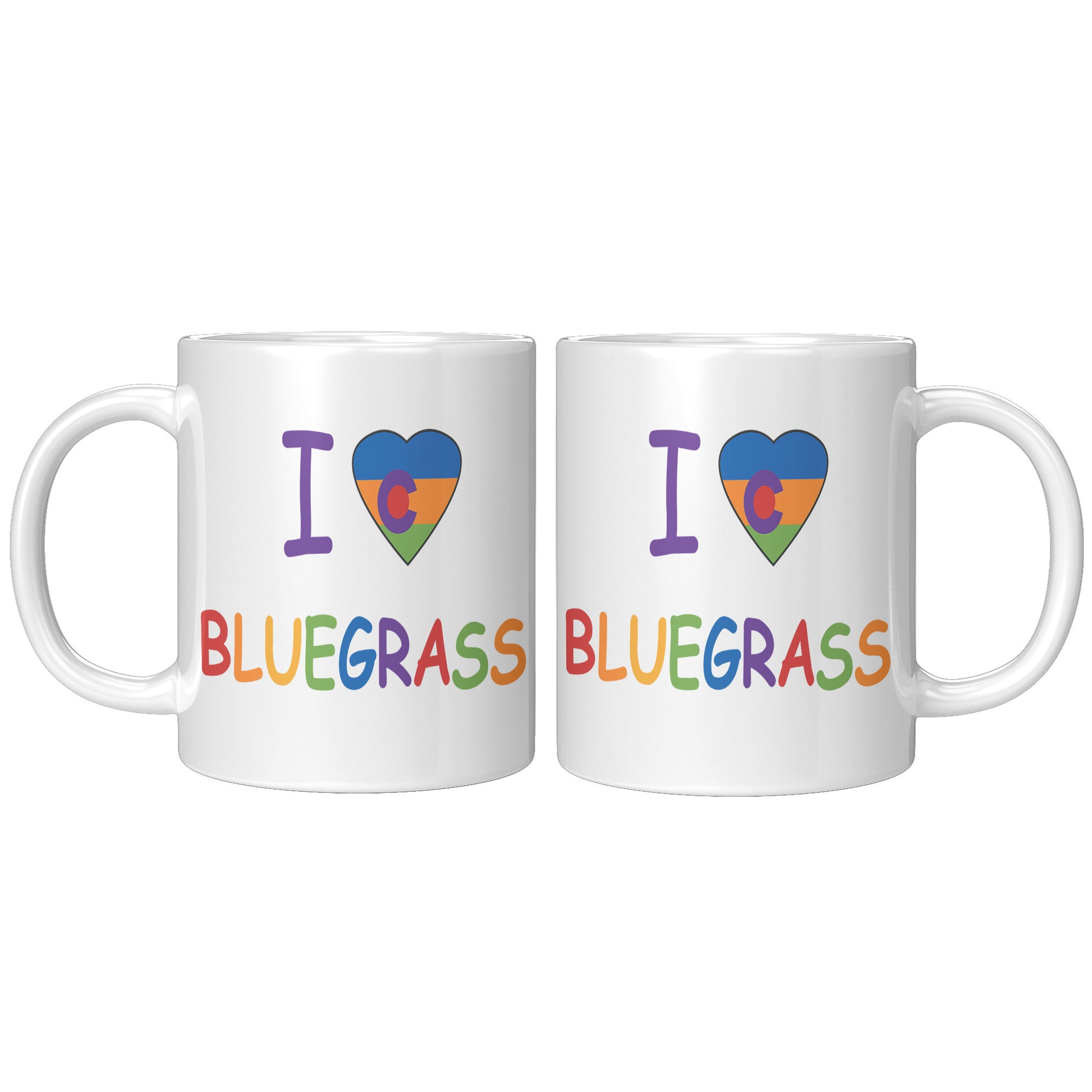 I Colorado Heart Bluegrass Pride 11oz Mug