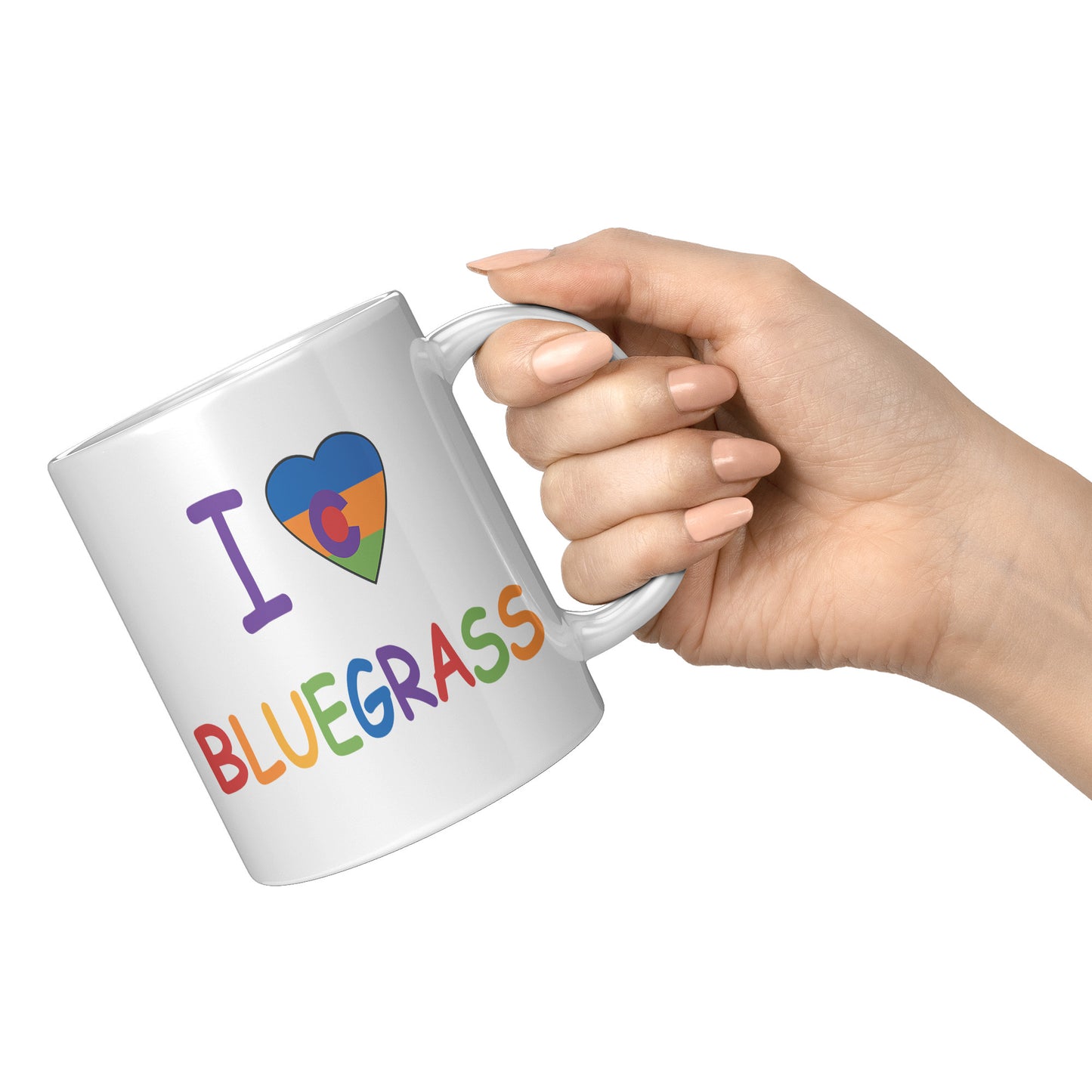 I Colorado Heart Bluegrass Pride 11oz Mug