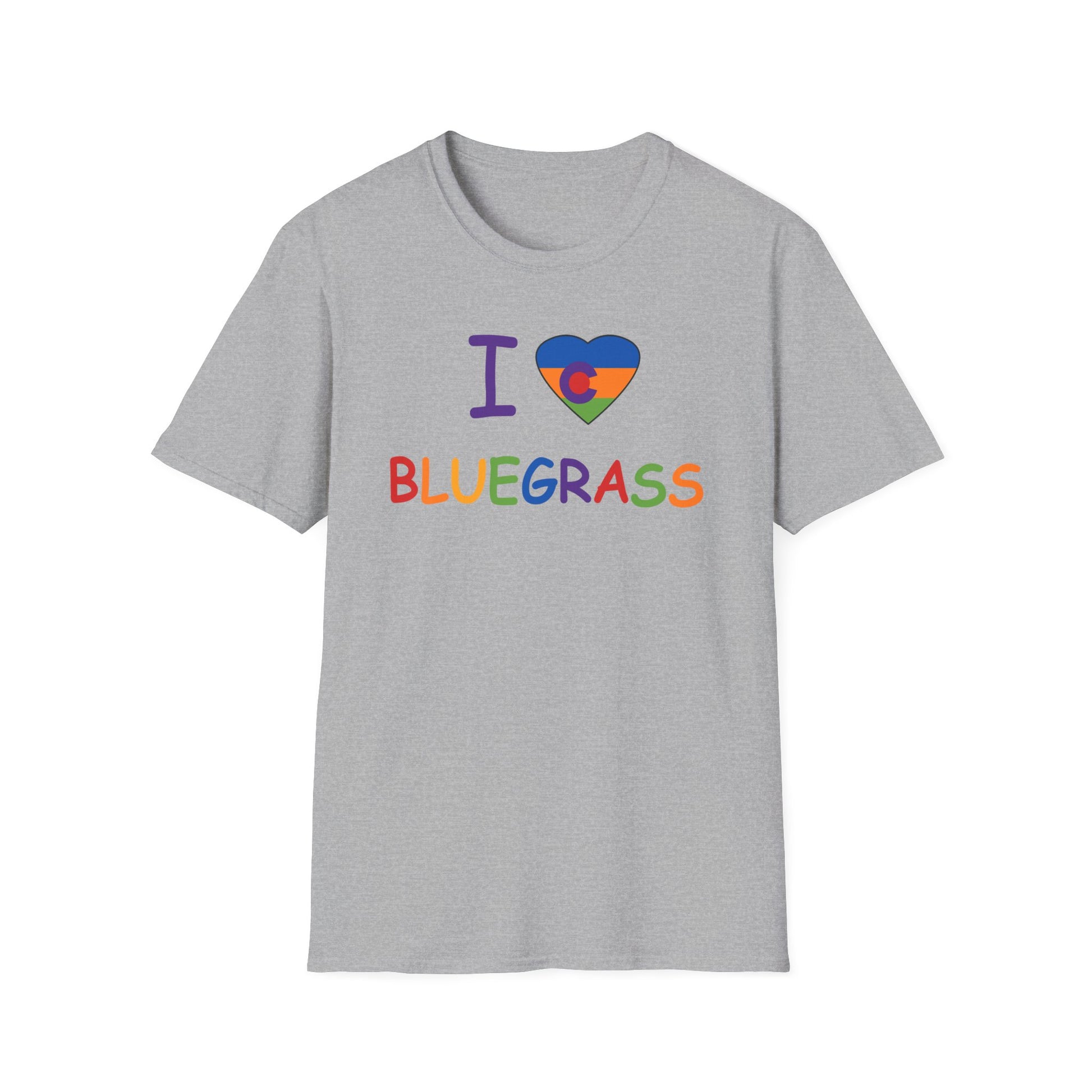 I Colorado Heart Bluegrass Pride T-Shirt, Music Lover Gift, Festival Shirt