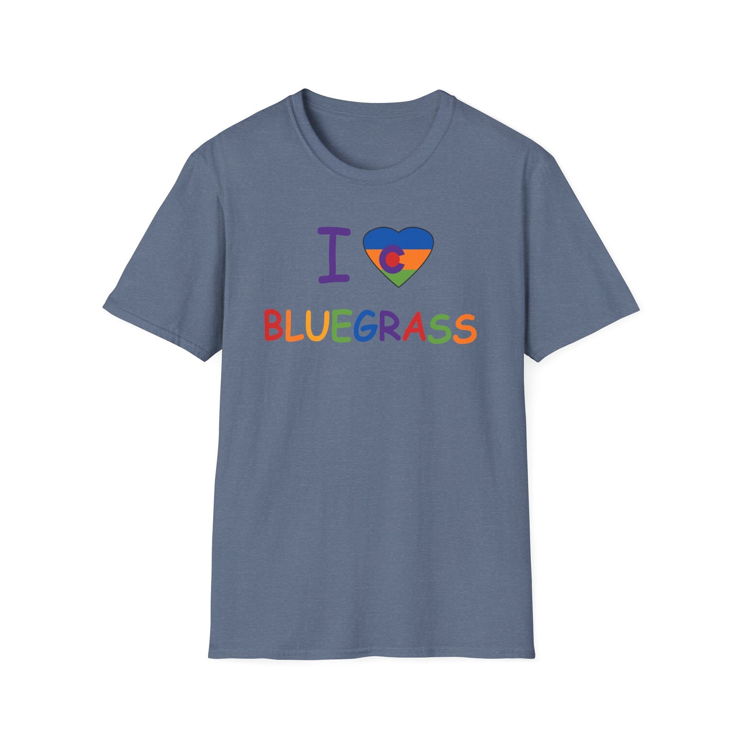 I Colorado Heart Bluegrass Pride T-Shirt, Music Lover Gift, Festival Shirt