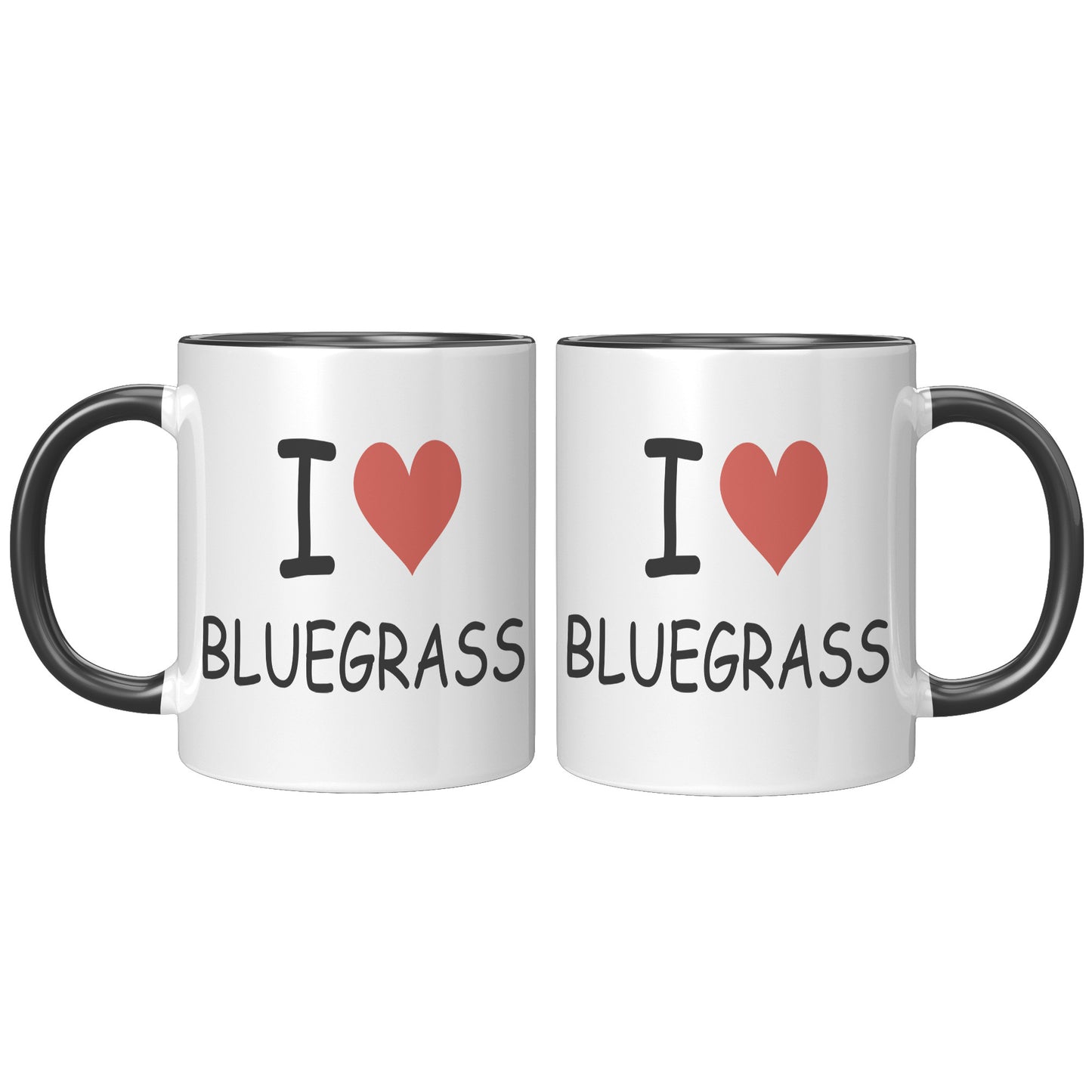 I Heart Bluegrass 11oz Accent Mug
