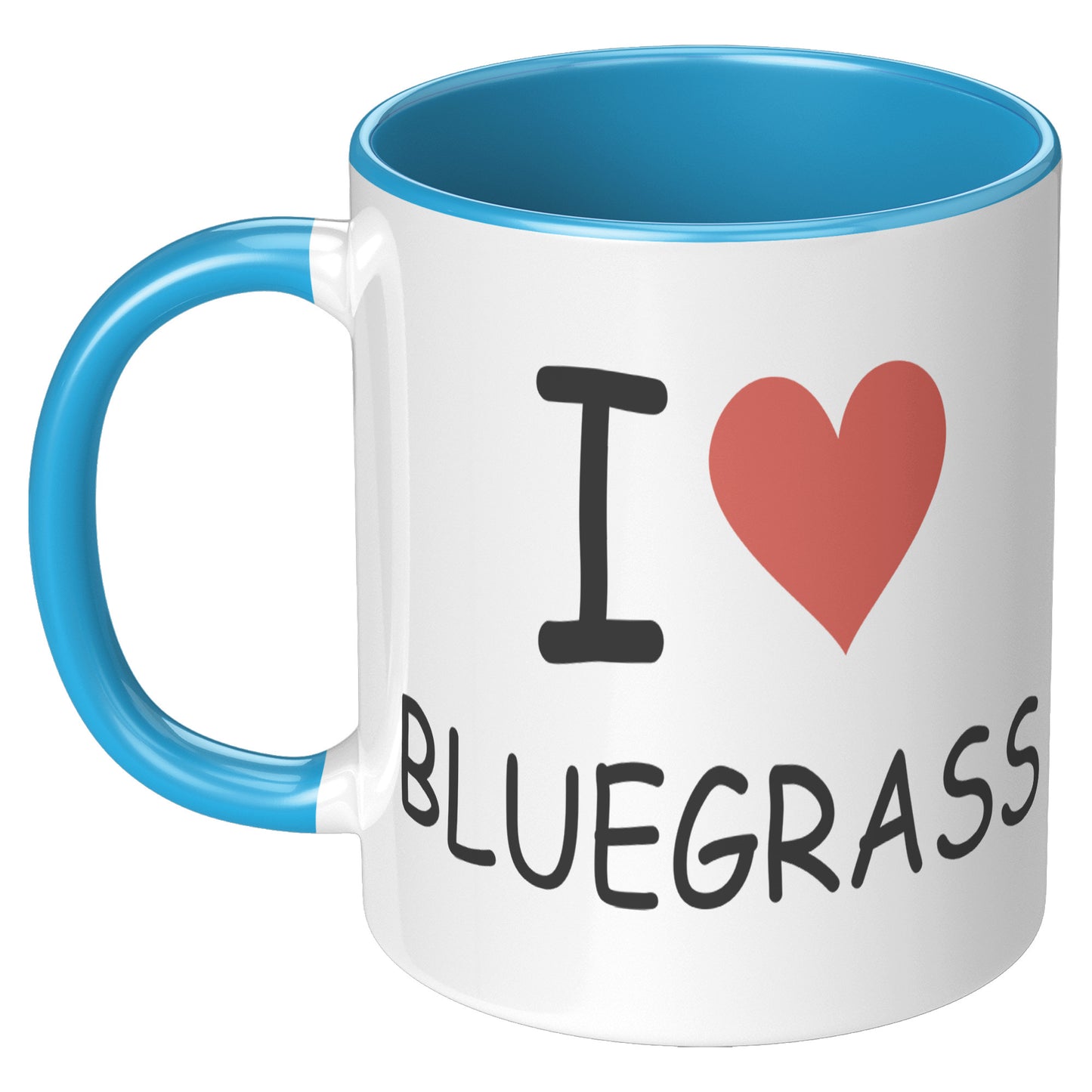 I Heart Bluegrass 11oz Accent Mug